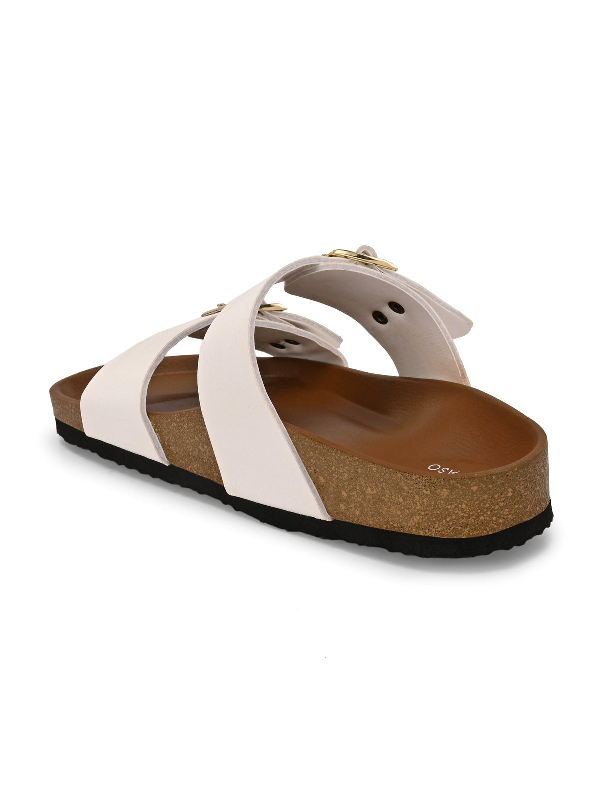 El Paso Women One Toe Flats with Buckles-19