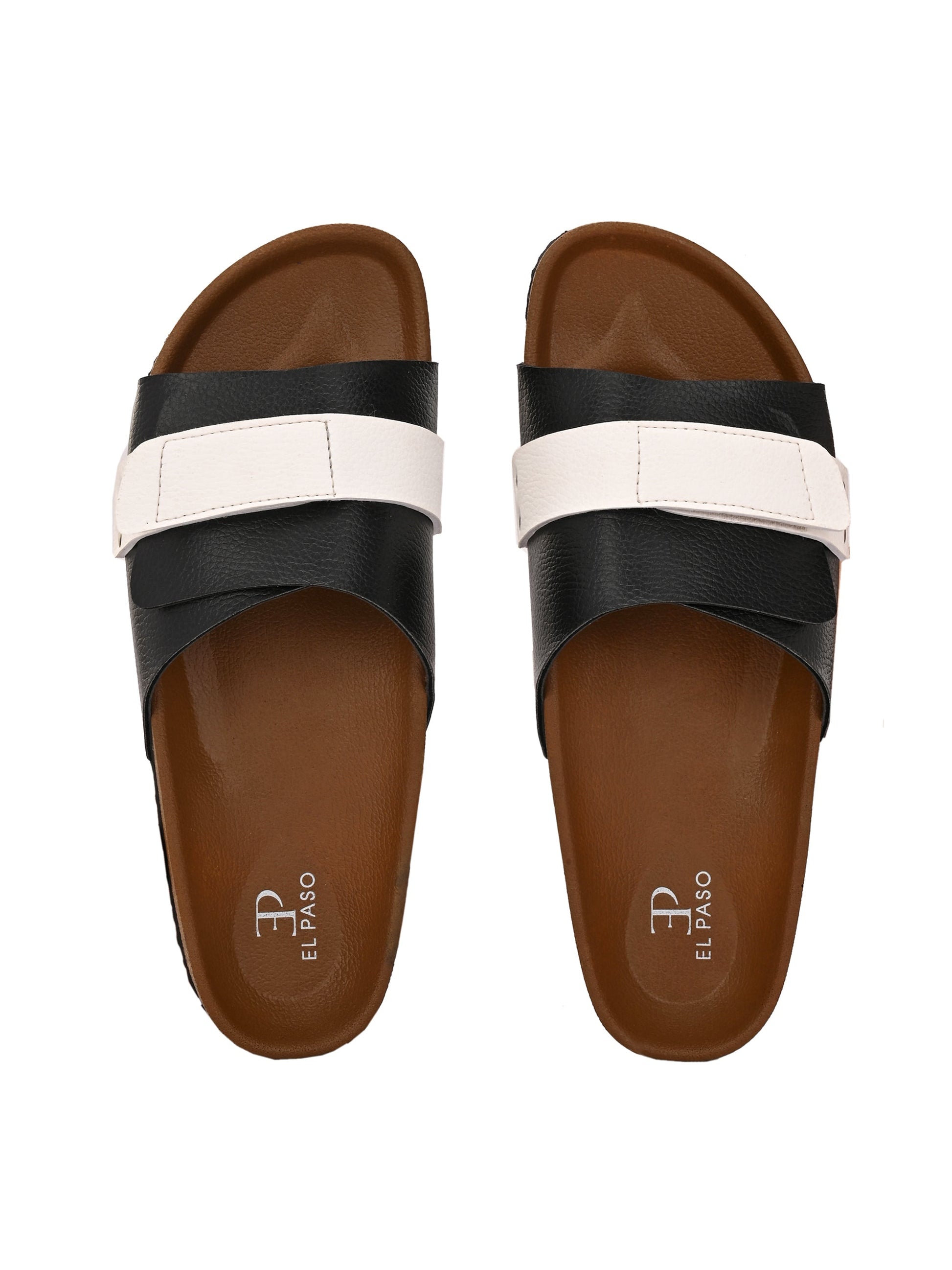 El Paso Women Colourblocked Open Toe Velcro Flats-14