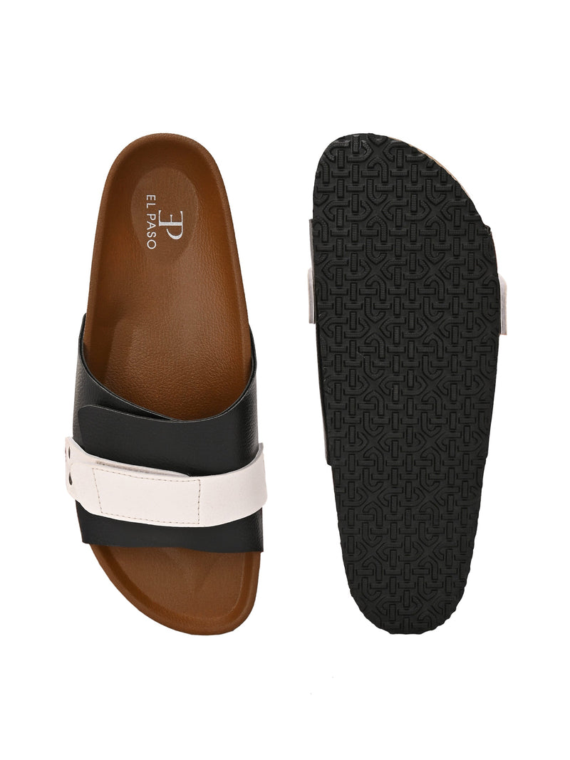El Paso Women Colourblocked Open Toe Velcro Flats-15