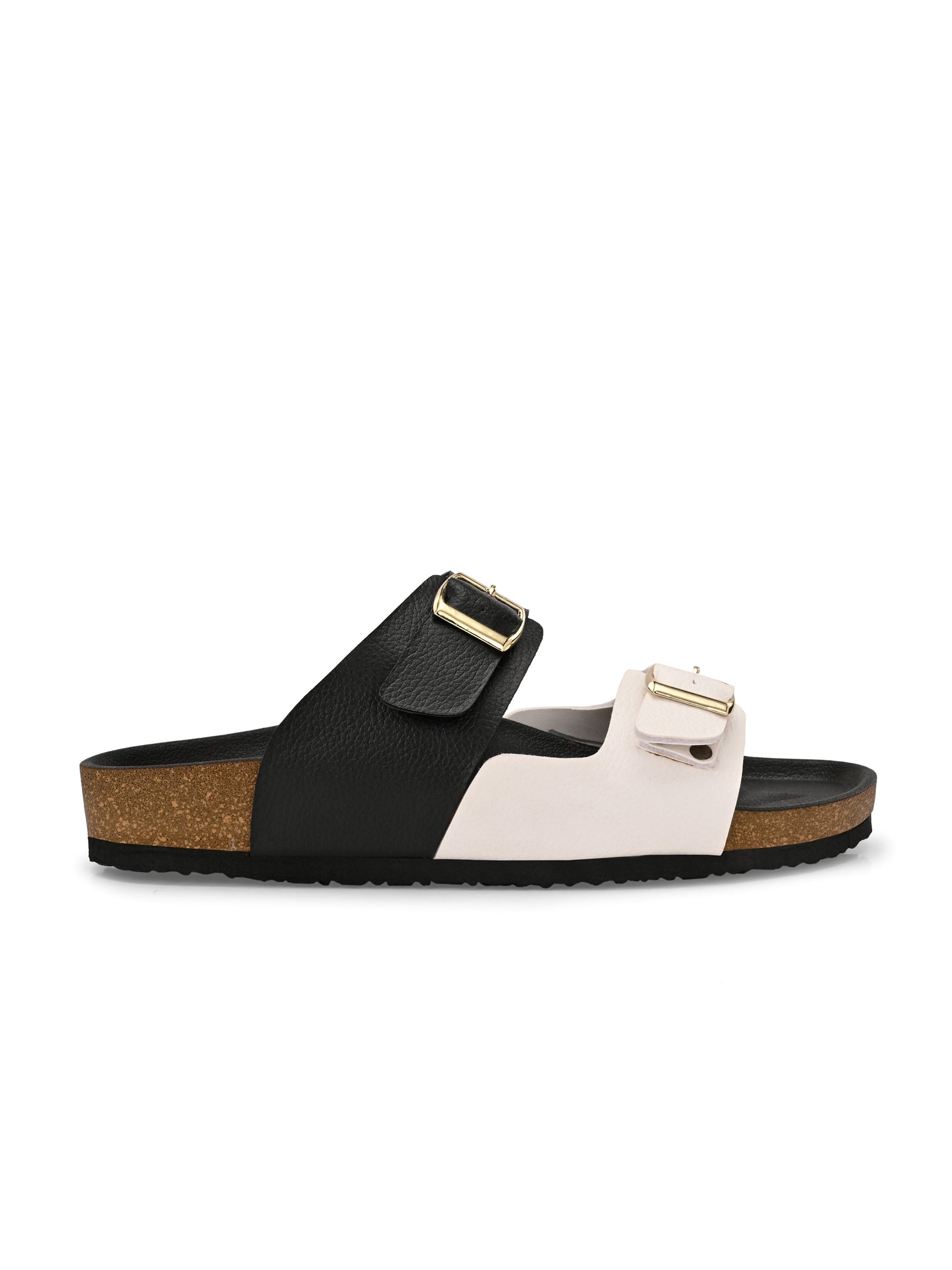 El Paso Women One Toe Flats with Buckles-2