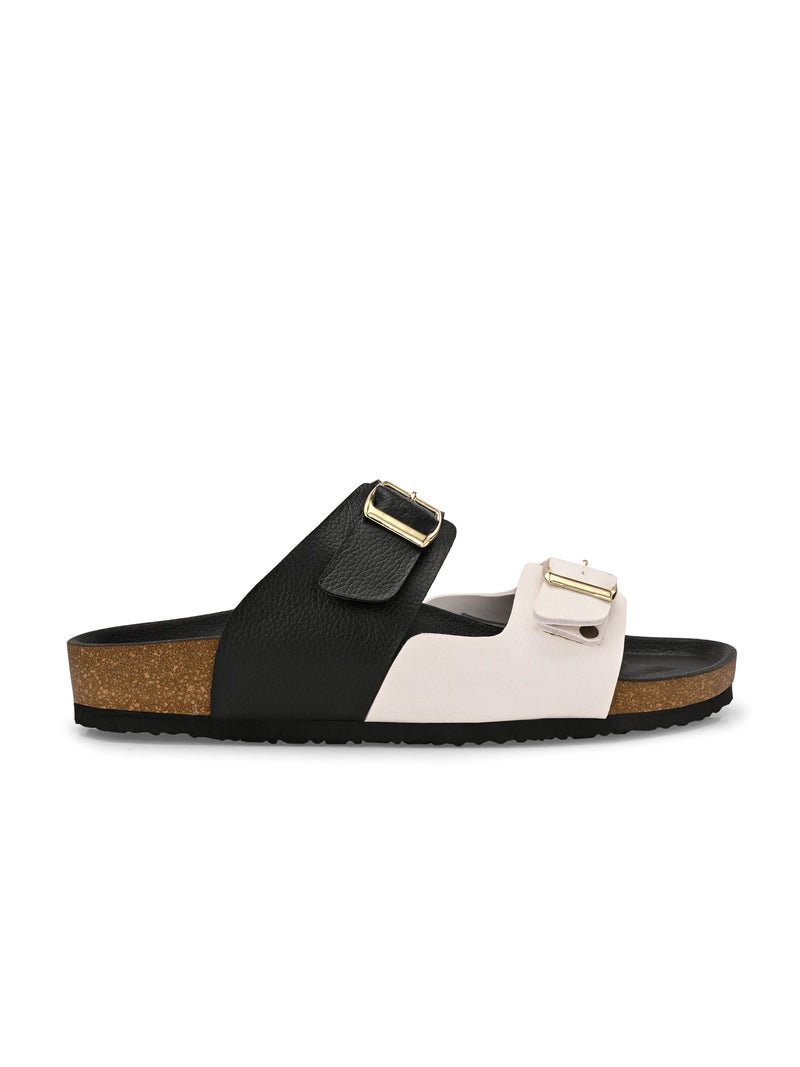 El Paso Women One Toe Flats with Buckles-2