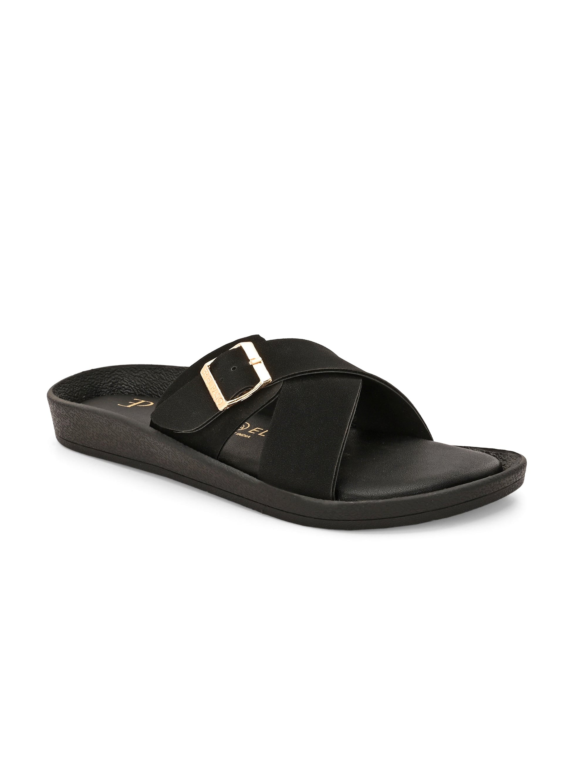 El Paso Women Slip-On Open Toe Flats-1