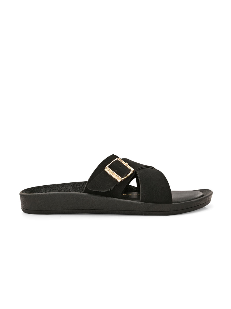 El Paso Women Slip-On Open Toe Flats-3