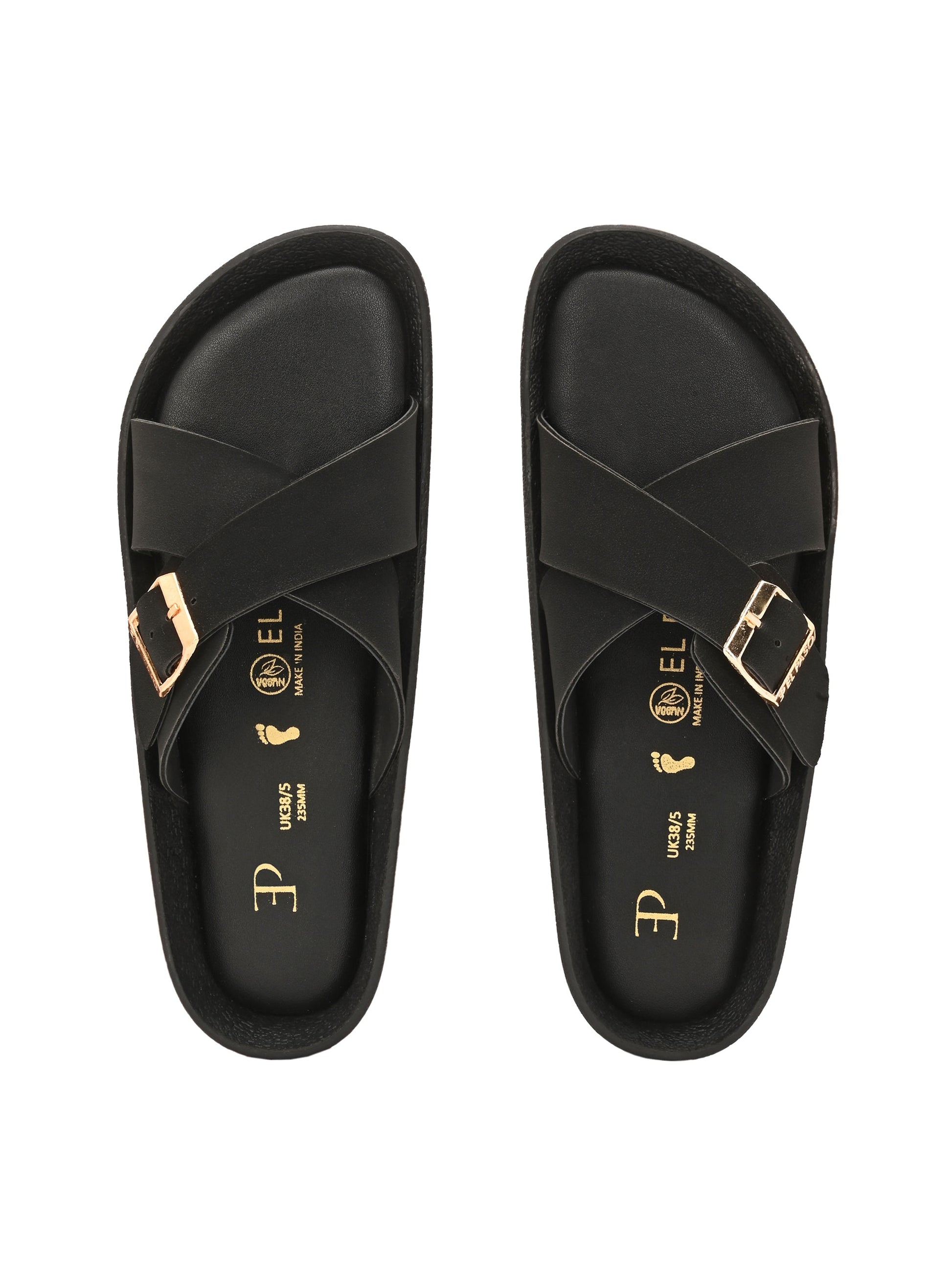 El Paso Women Slip-On Open Toe Flats-6