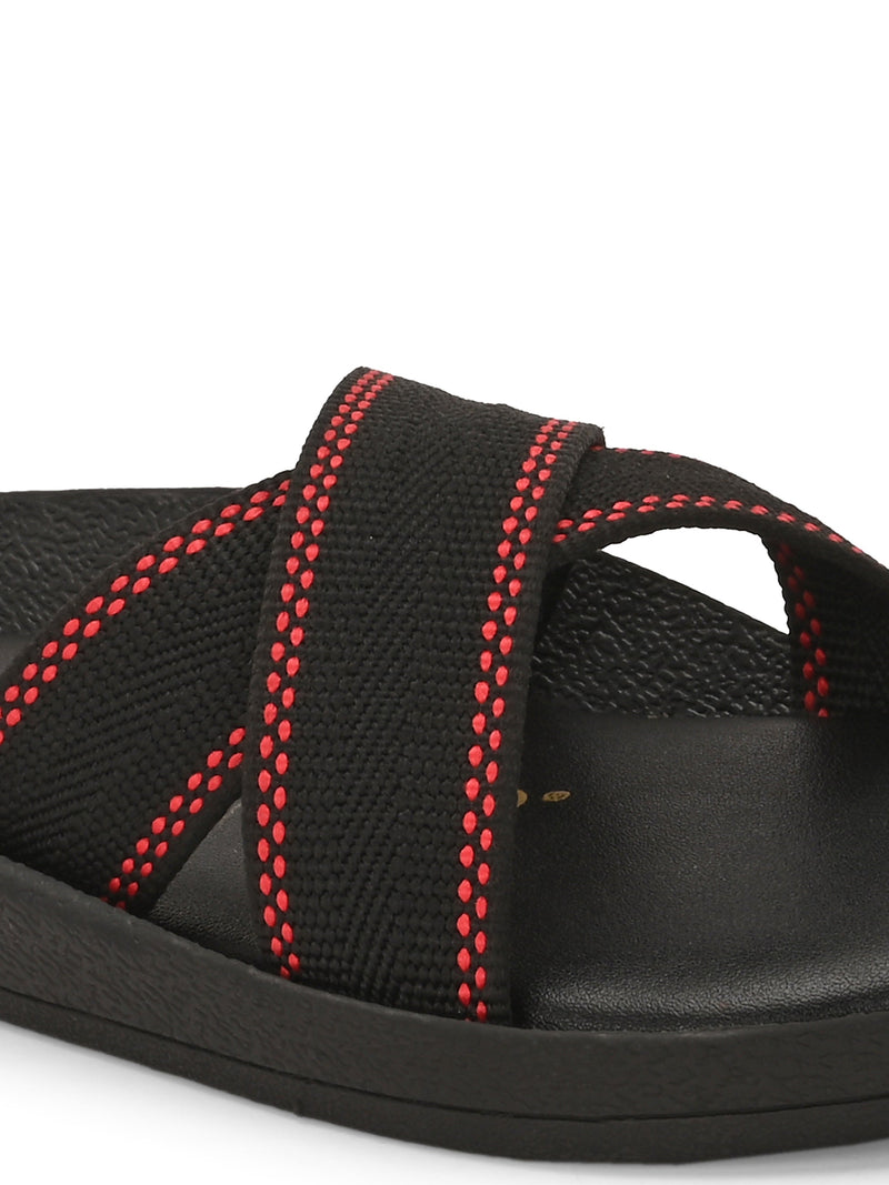 El Paso Women Woven Design Slip-On Open Toe Flats-3