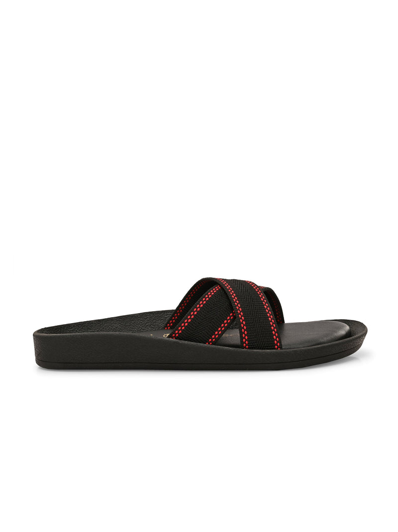 El Paso Women Woven Design Slip-On Open Toe Flats-2