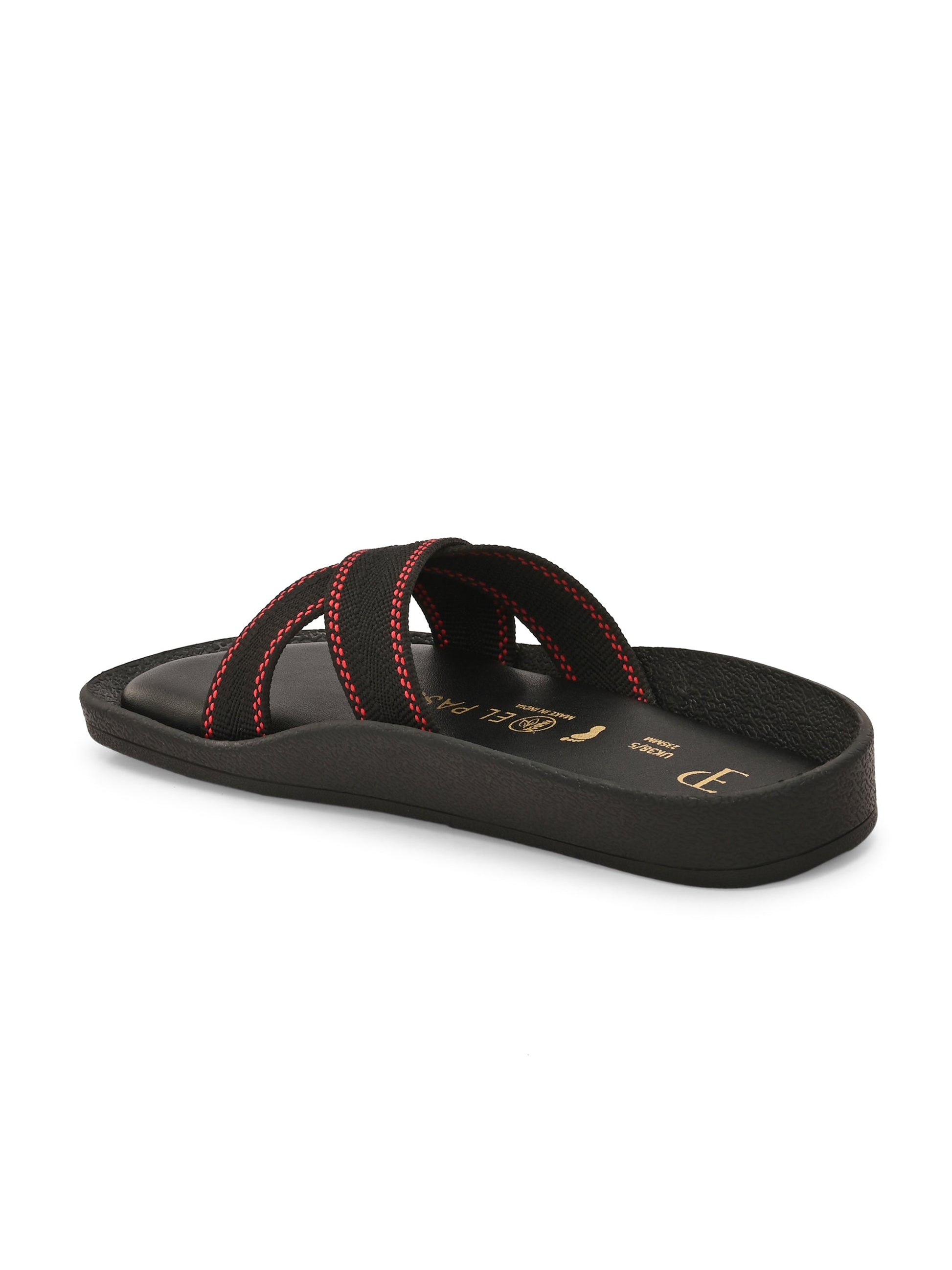 El Paso Women Woven Design Slip-On Open Toe Flats-4