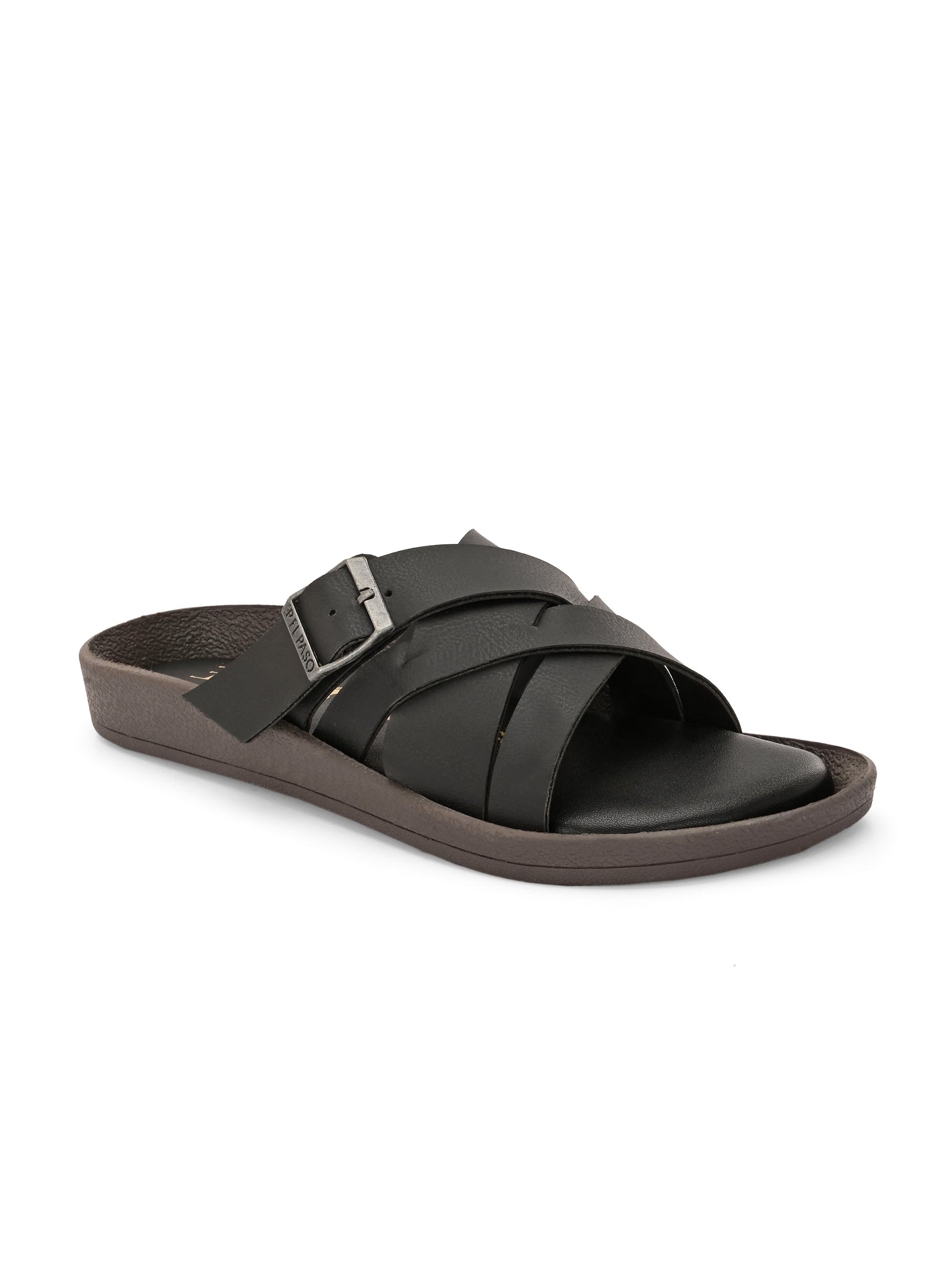 Women Open Toe Flats with Buckles-1