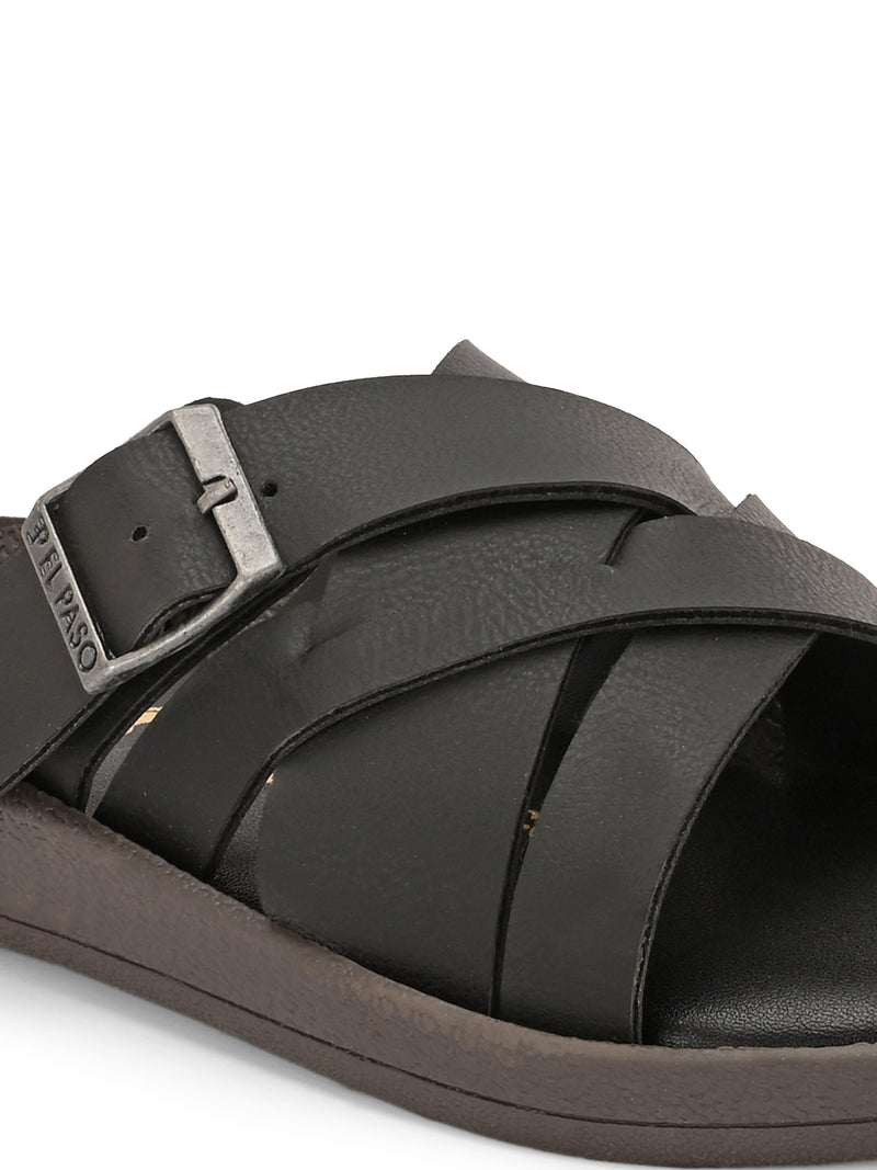 Women Open Toe Flats with Buckles-2