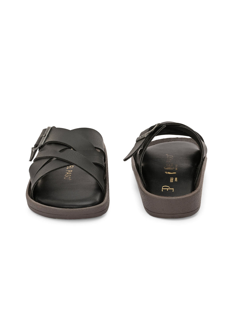 Women Open Toe Flats with Buckles-5
