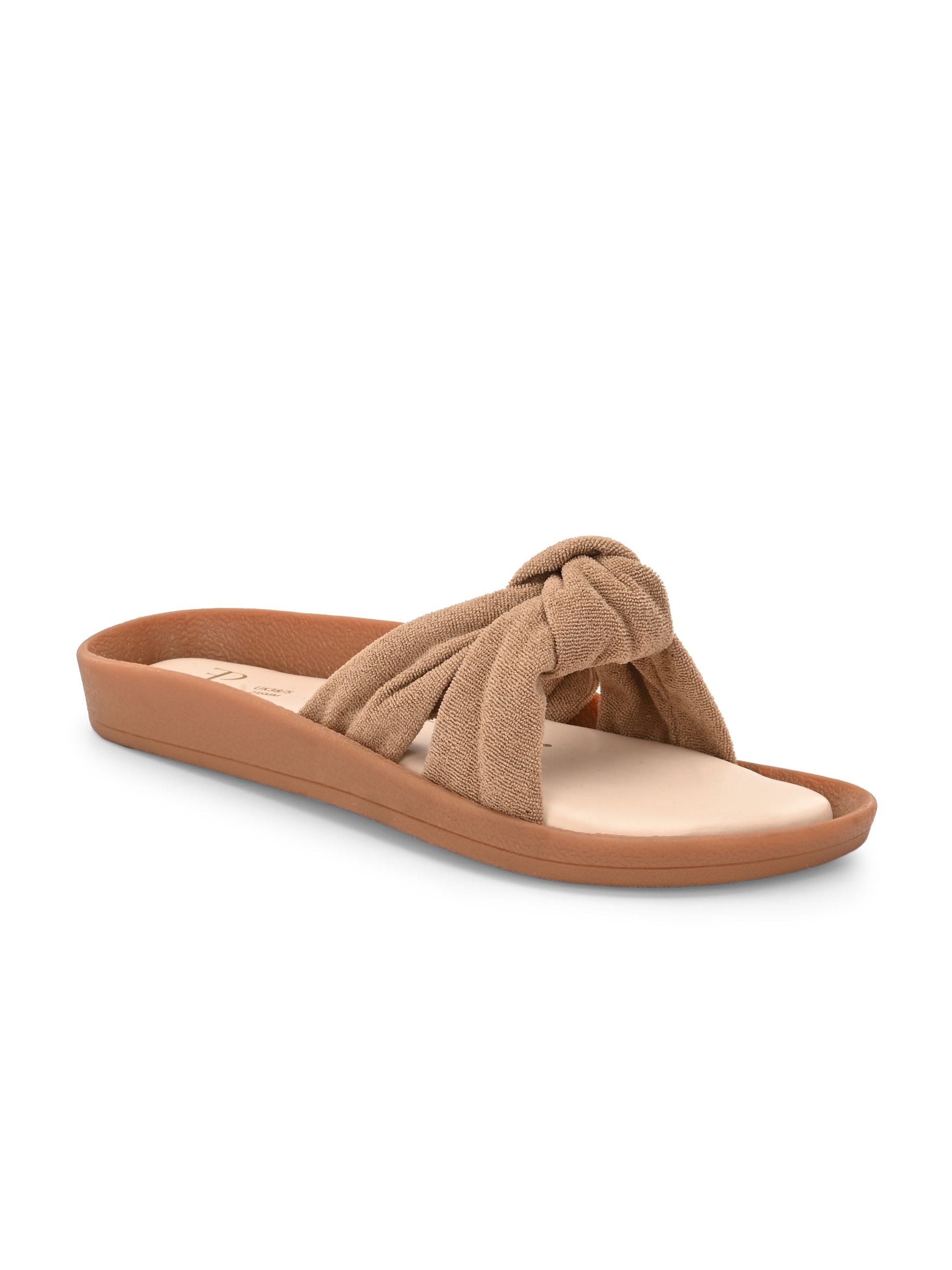 Women Bows Open Toe Flats-1