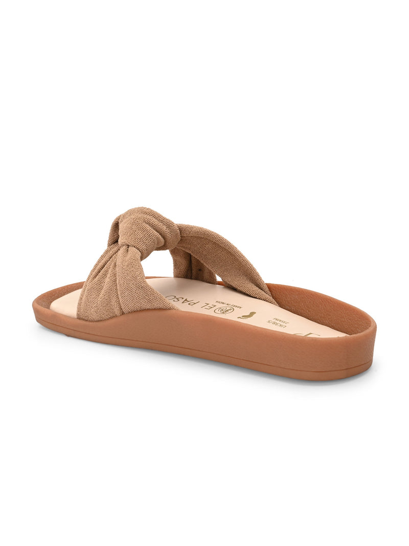Women Bows Open Toe Flats-4