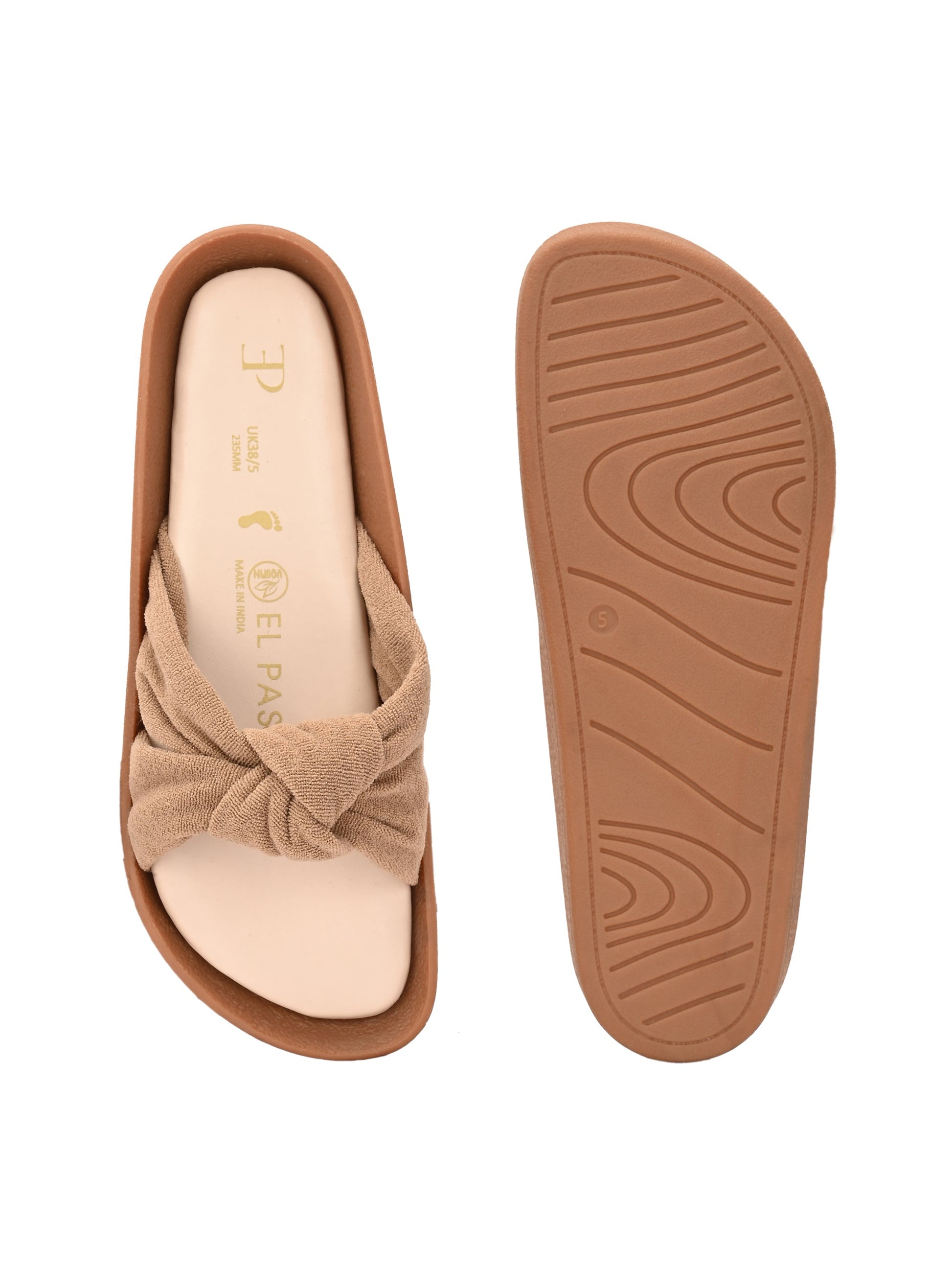Women Bows Open Toe Flats-6