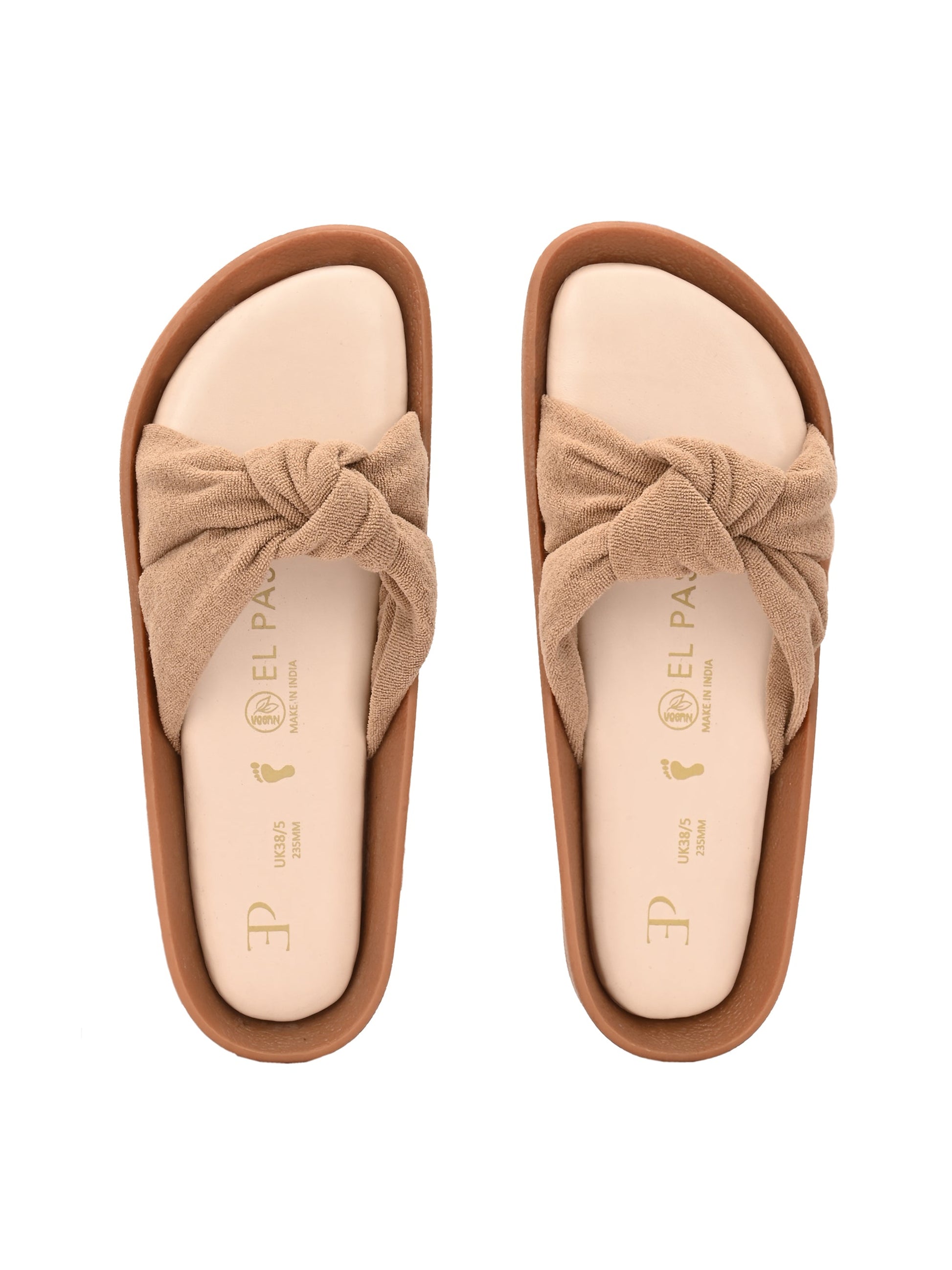Women Bows Open Toe Flats-7