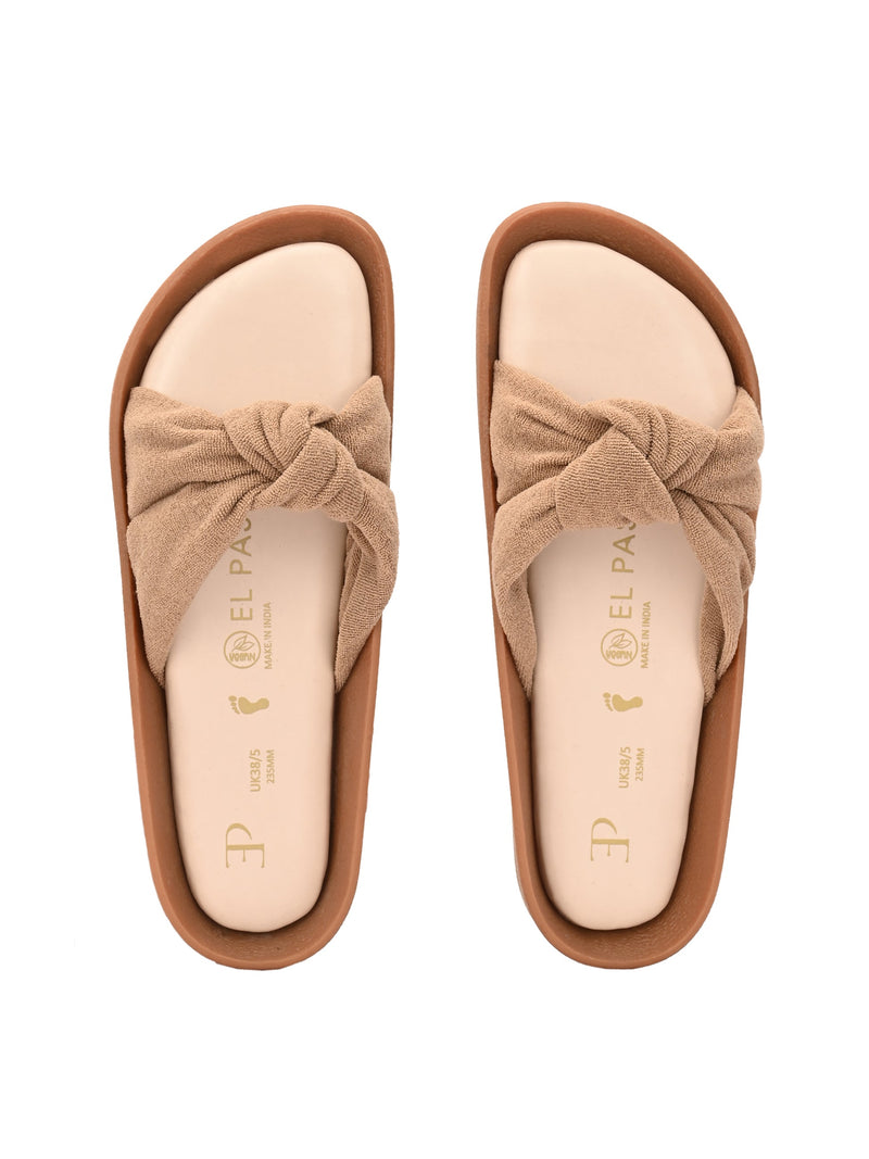 Women Bows Open Toe Flats-7