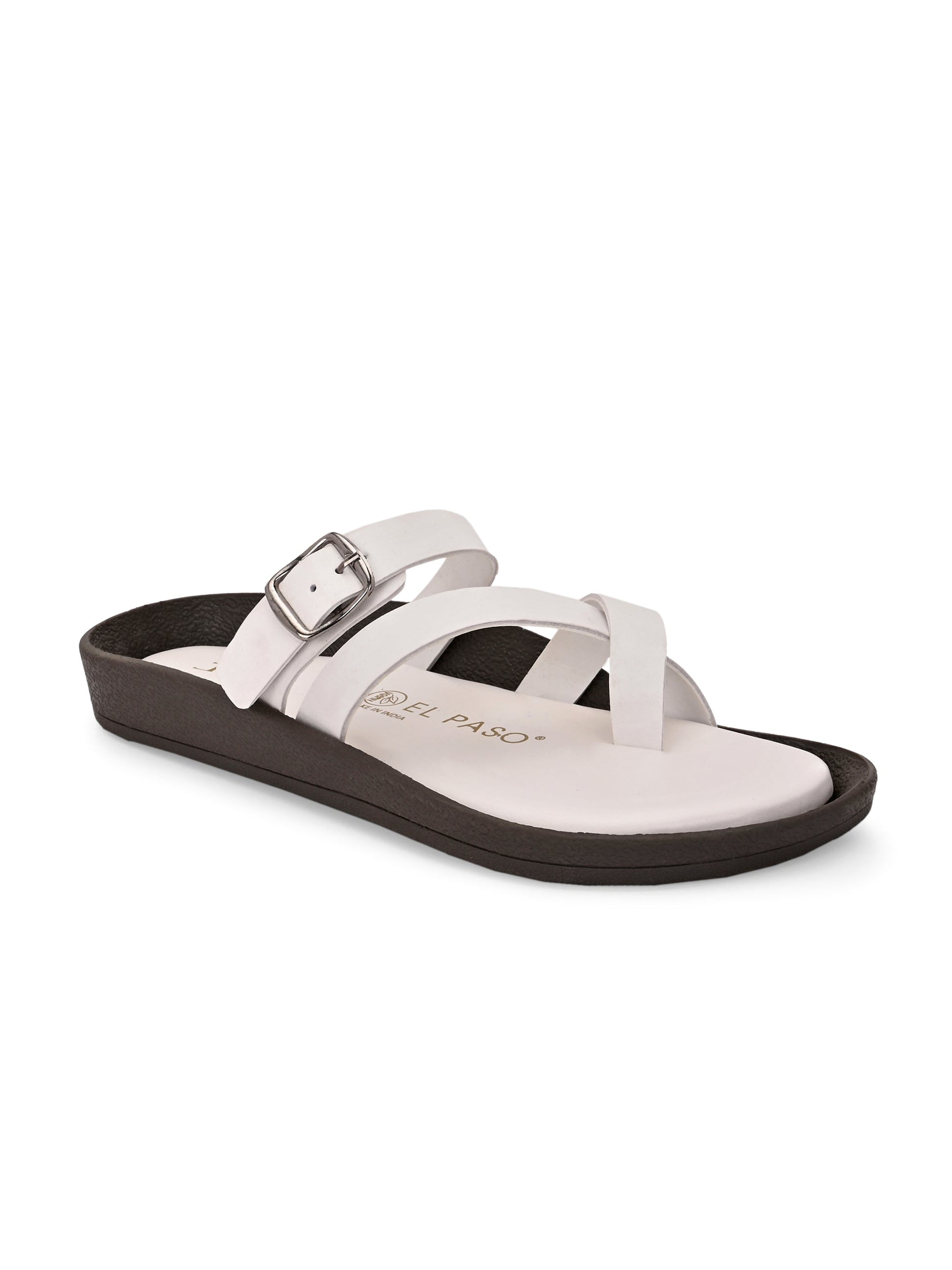 Women One Toe Flats with Buckle-1