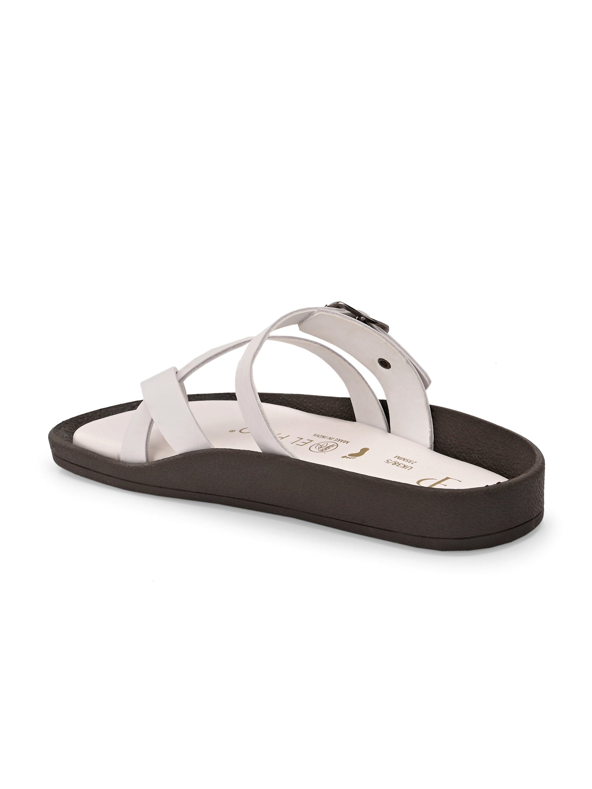 Women One Toe Flats with Buckle-4