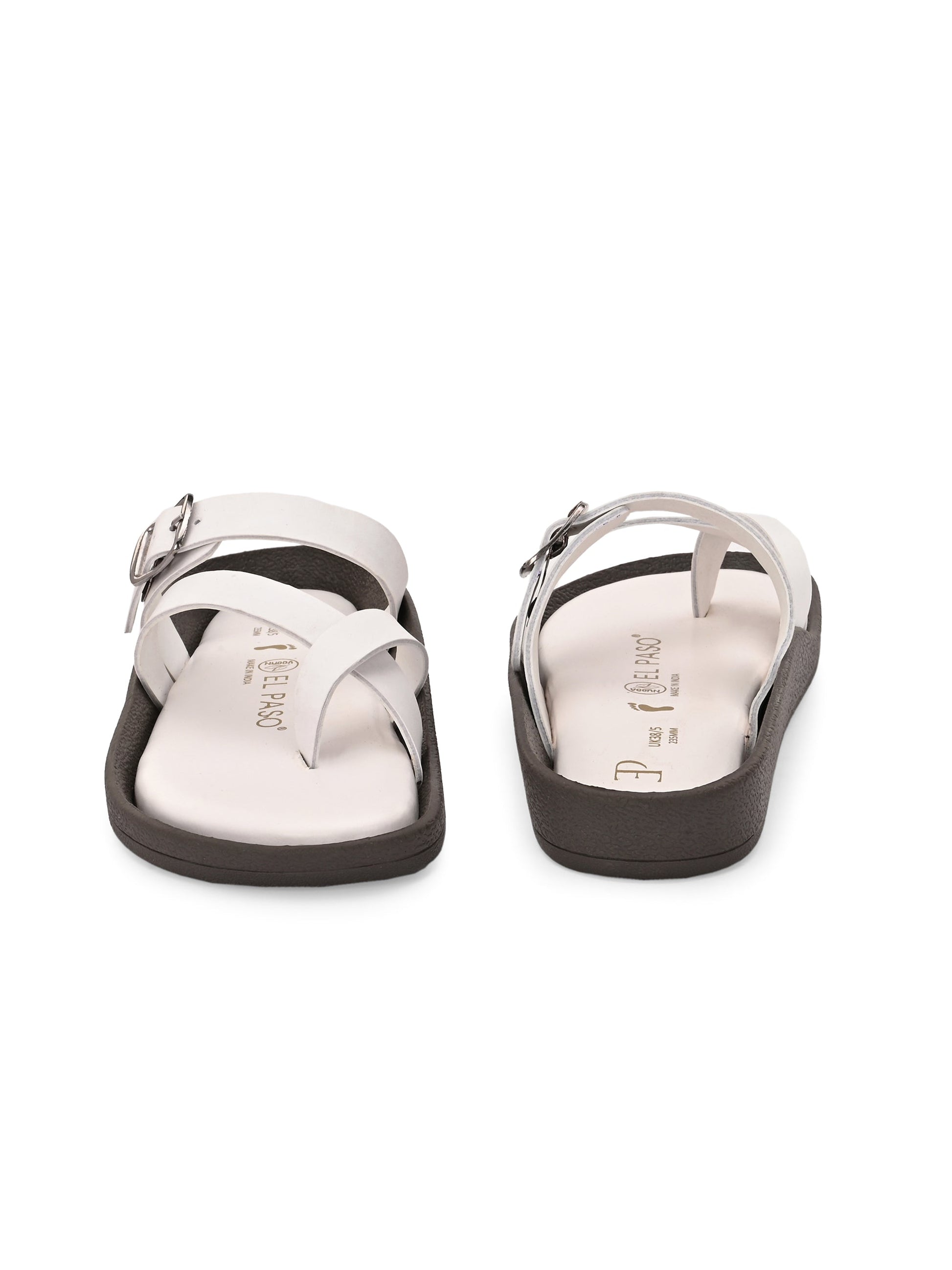 Women One Toe Flats with Buckle-5