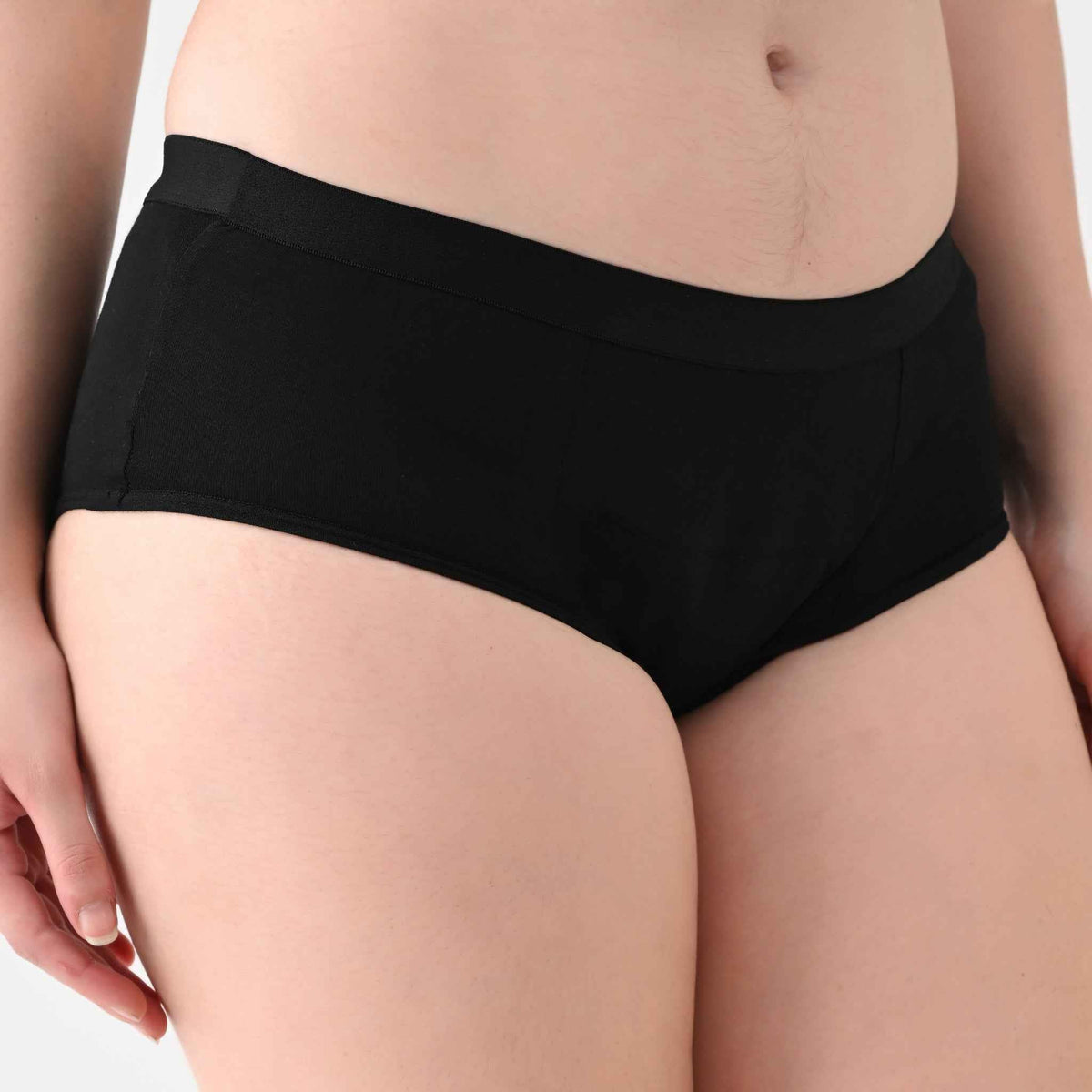 Leakproof Panties for Urine Leak – Cotton Midwaist-Waist, Reusable (Pack of 3) | Woomly