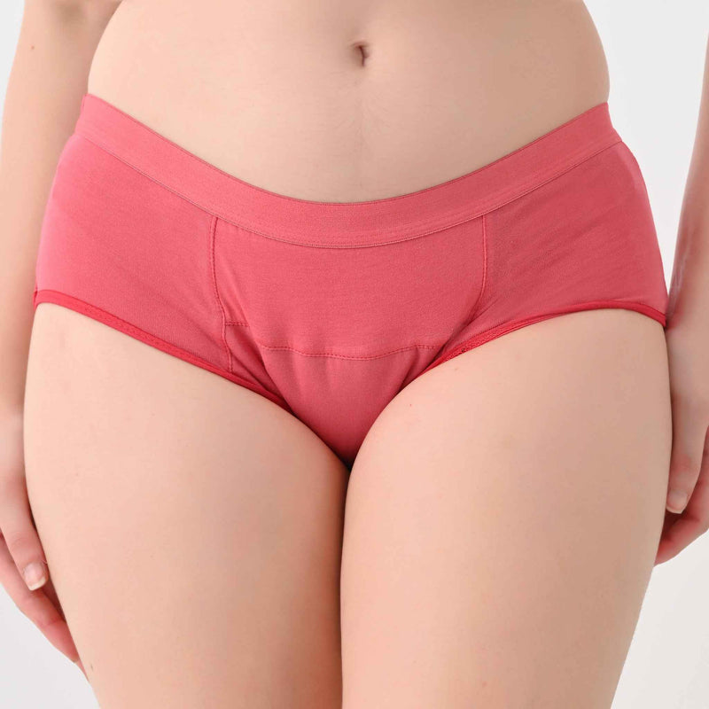 Leakproof Panties for Urine Leak – Cotton Midwaist-Waist, Reusable (Pack of 3) | Woomly