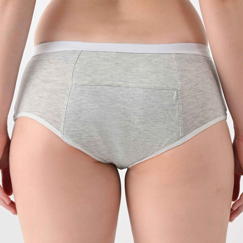 Leakproof Panties for Urine Leak – Cotton Midwaist-Waist, Reusable (Pack of 3) | Woomly