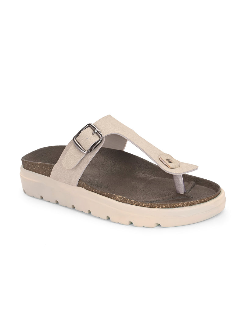 El Paso Women Open Toe Flats-1