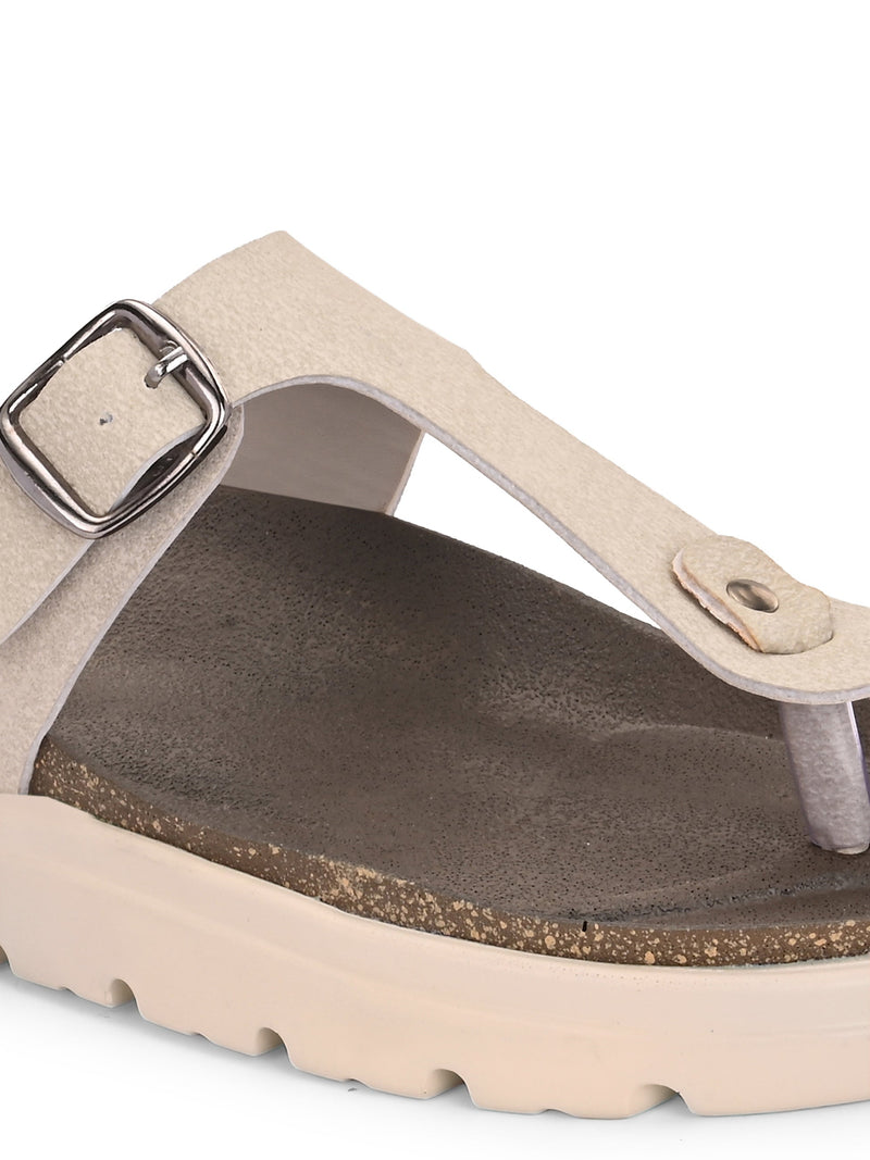 El Paso Women Open Toe Flats-4