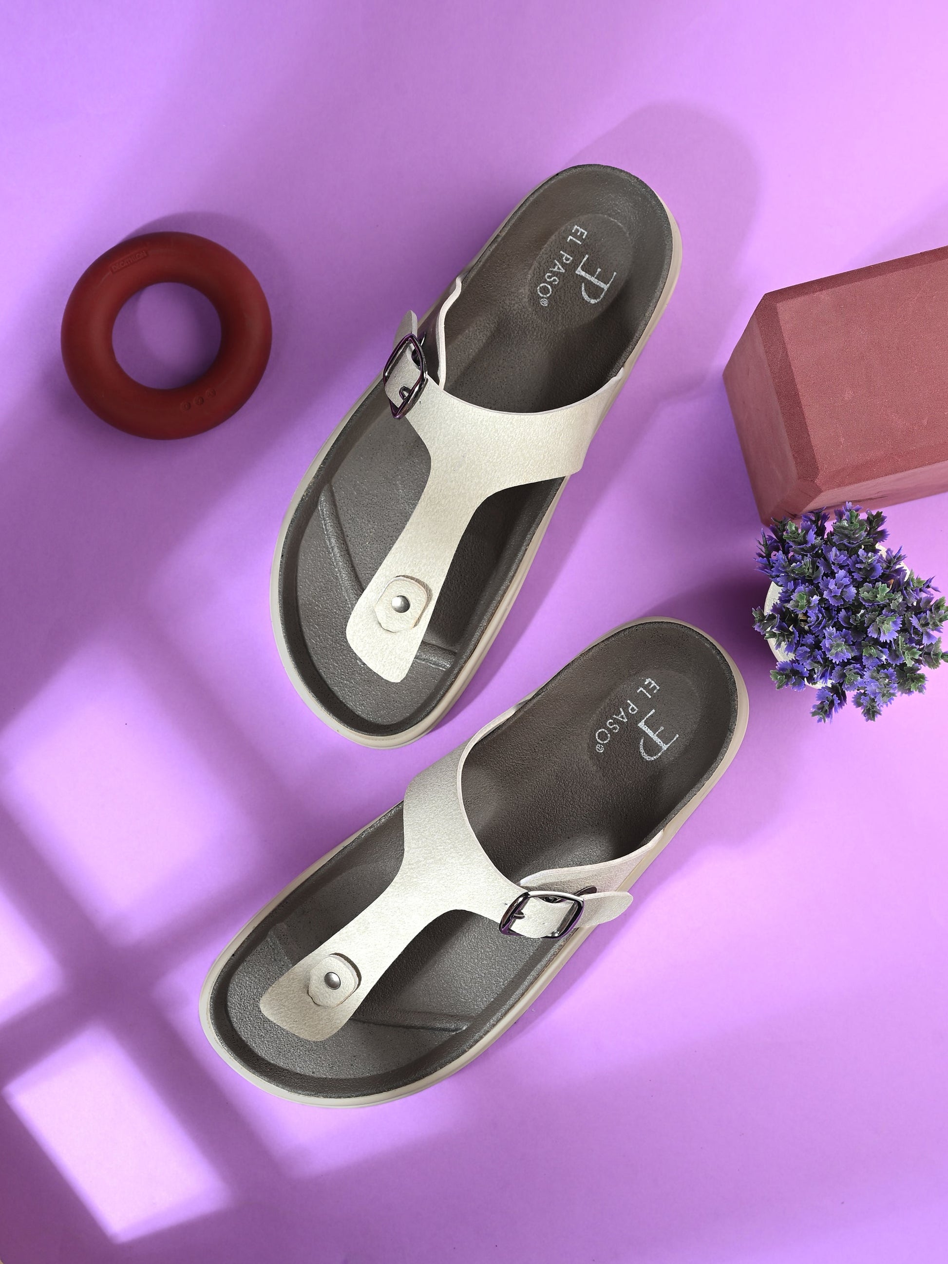 El Paso Women Open Toe Flats-8