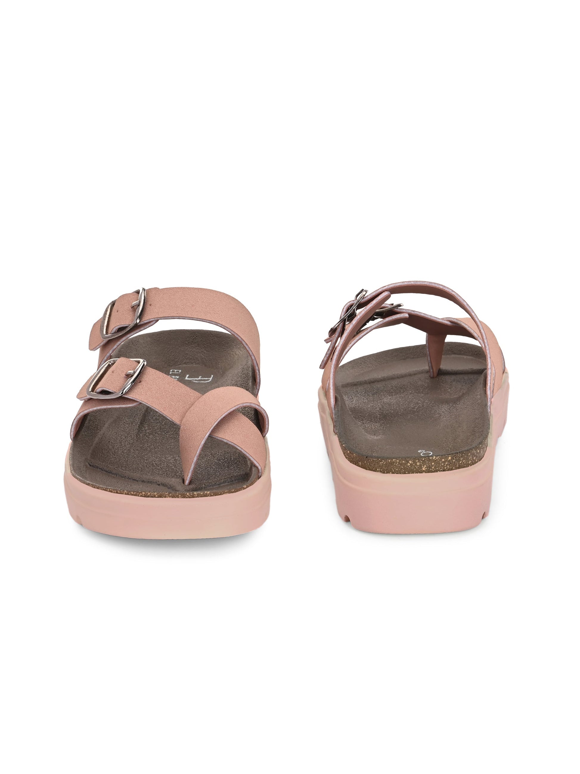 El Paso Women One Toe Slip-On Flats-3