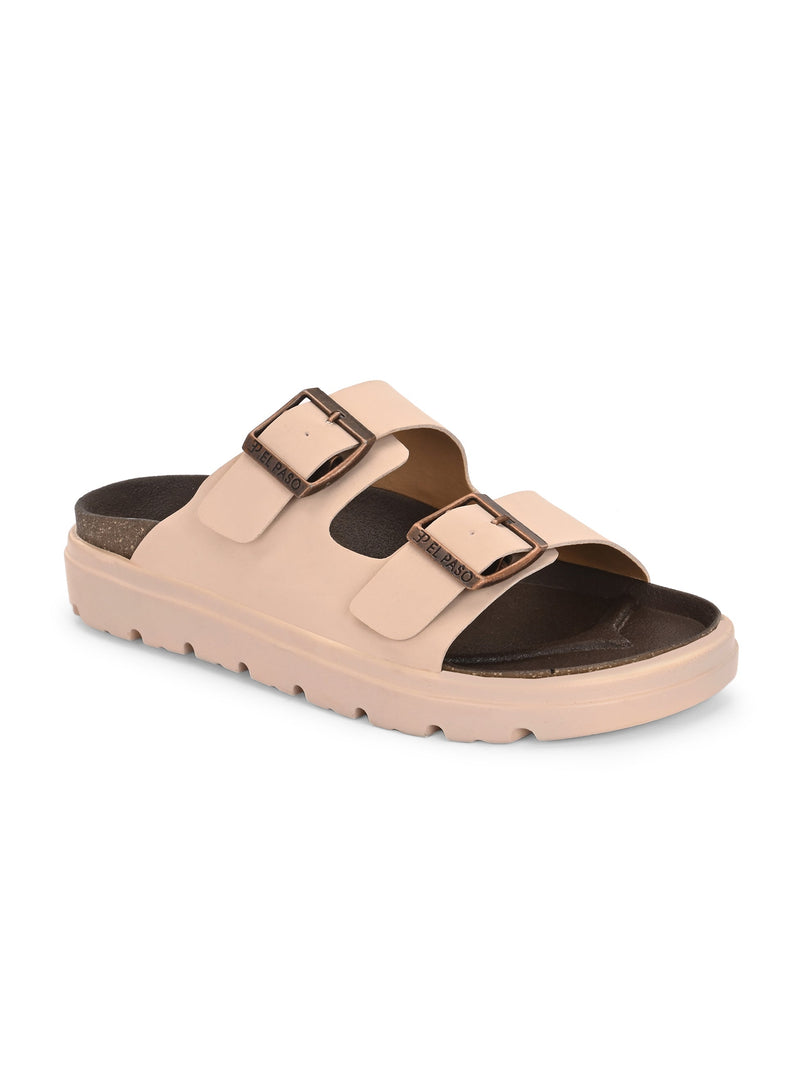 El Paso Women Open Toe Slip-On Flats-9