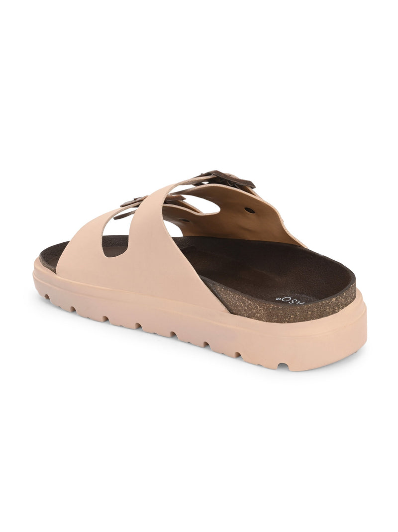 El Paso Women Open Toe Slip-On Flats-11