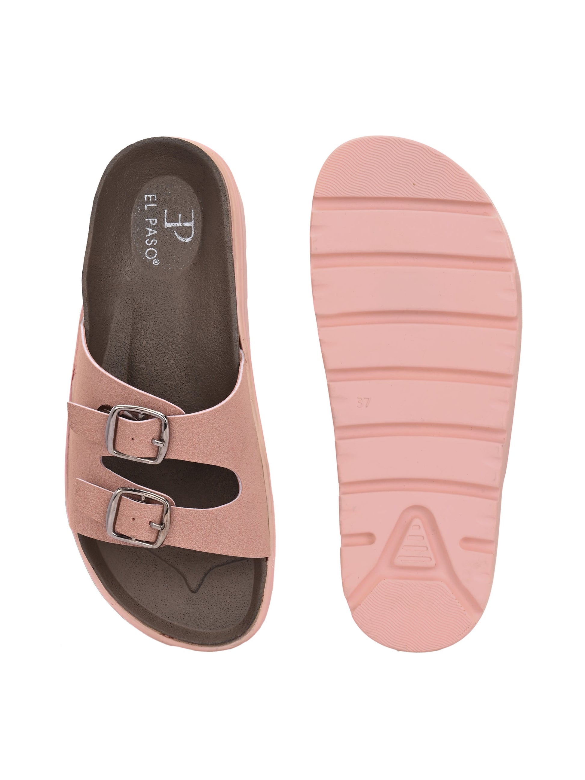 El Paso Women Open Toe Comfort Heel Sandals-21