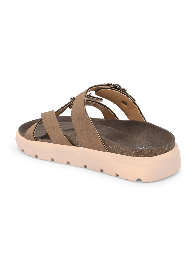 El Paso Women One Toe Slip-On Flats-19