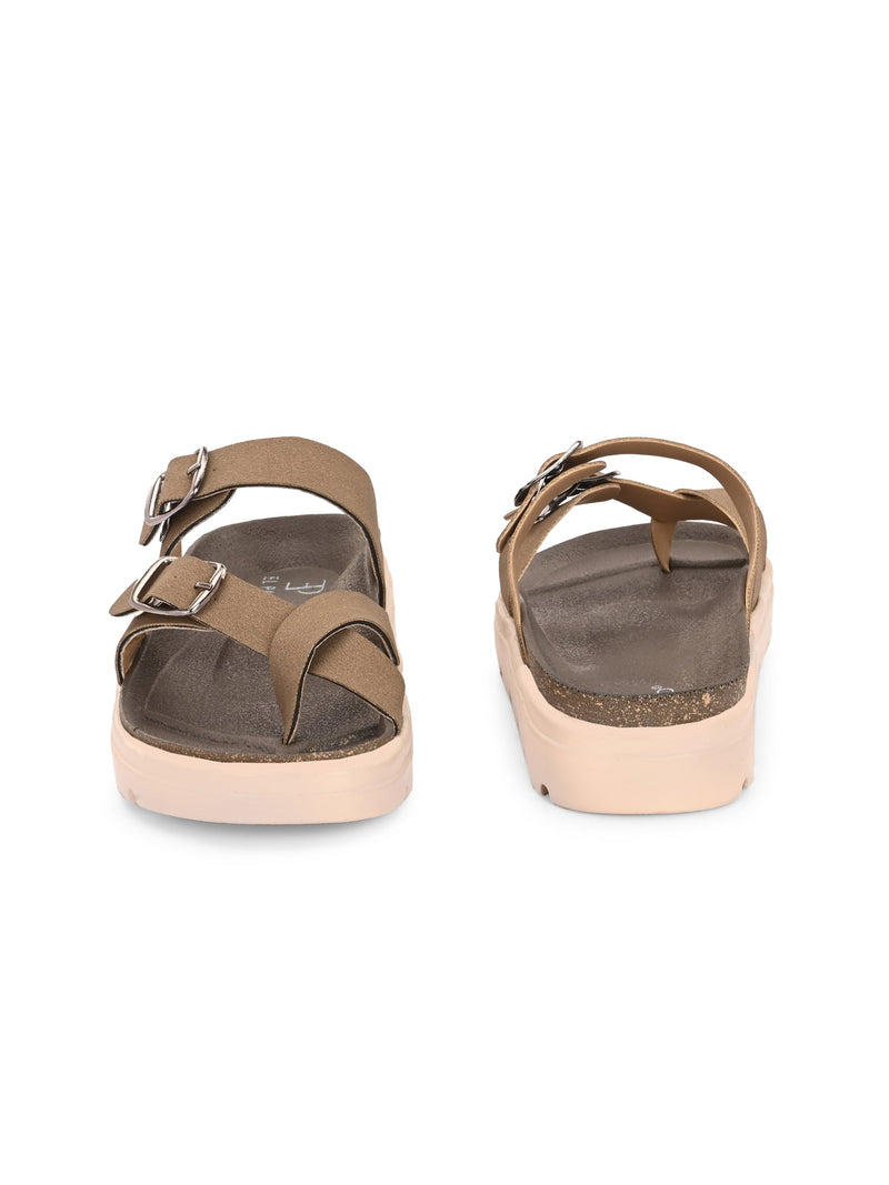El Paso Women One Toe Slip-On Flats-21