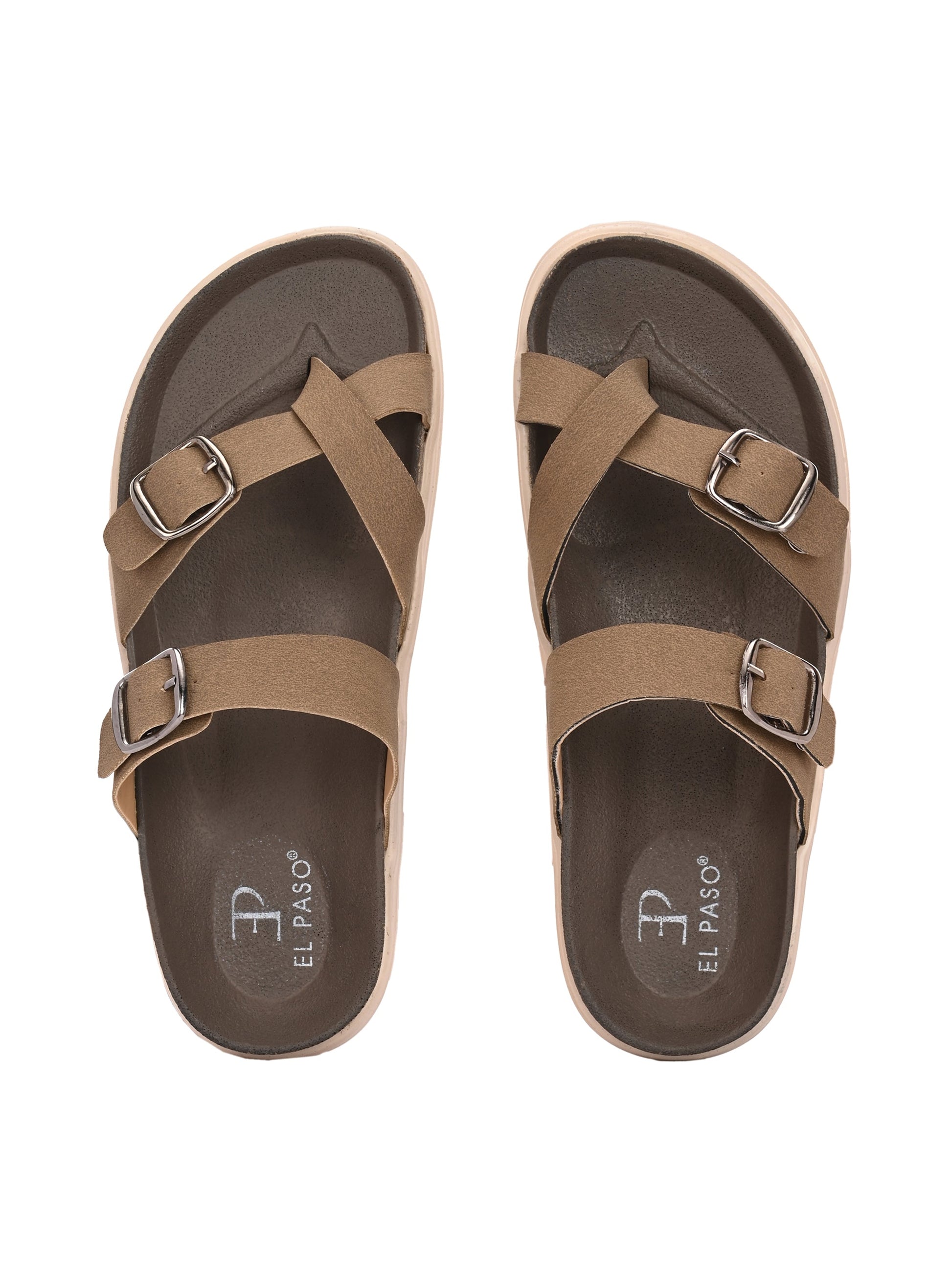 El Paso Women One Toe Slip-On Flats-23
