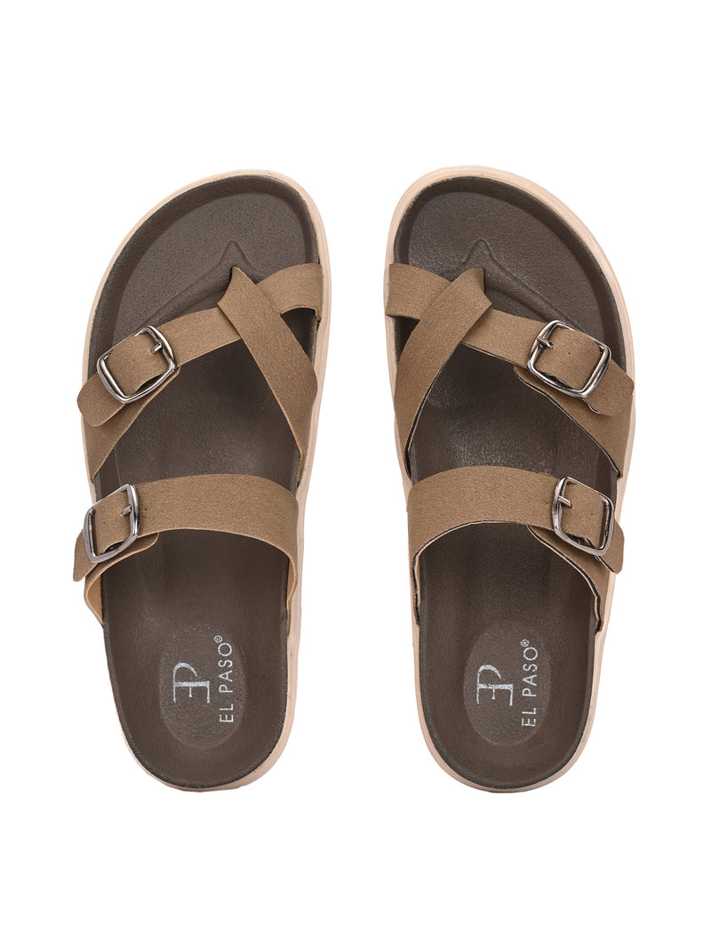 El Paso Women One Toe Slip-On Flats-23