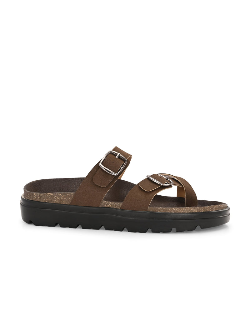 El Paso Women One Toe Slip-On Flats-10