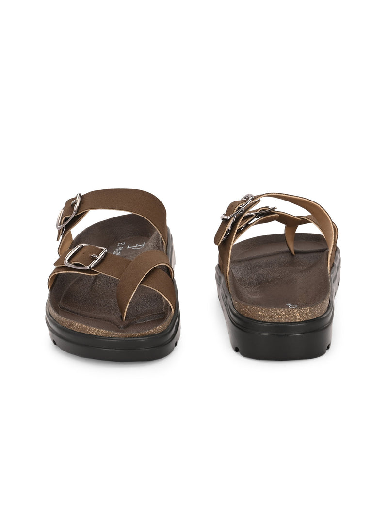 El Paso Women One Toe Slip-On Flats-11