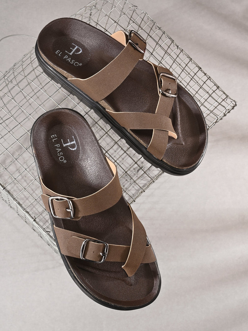 El Paso Women One Toe Slip-On Flats-16