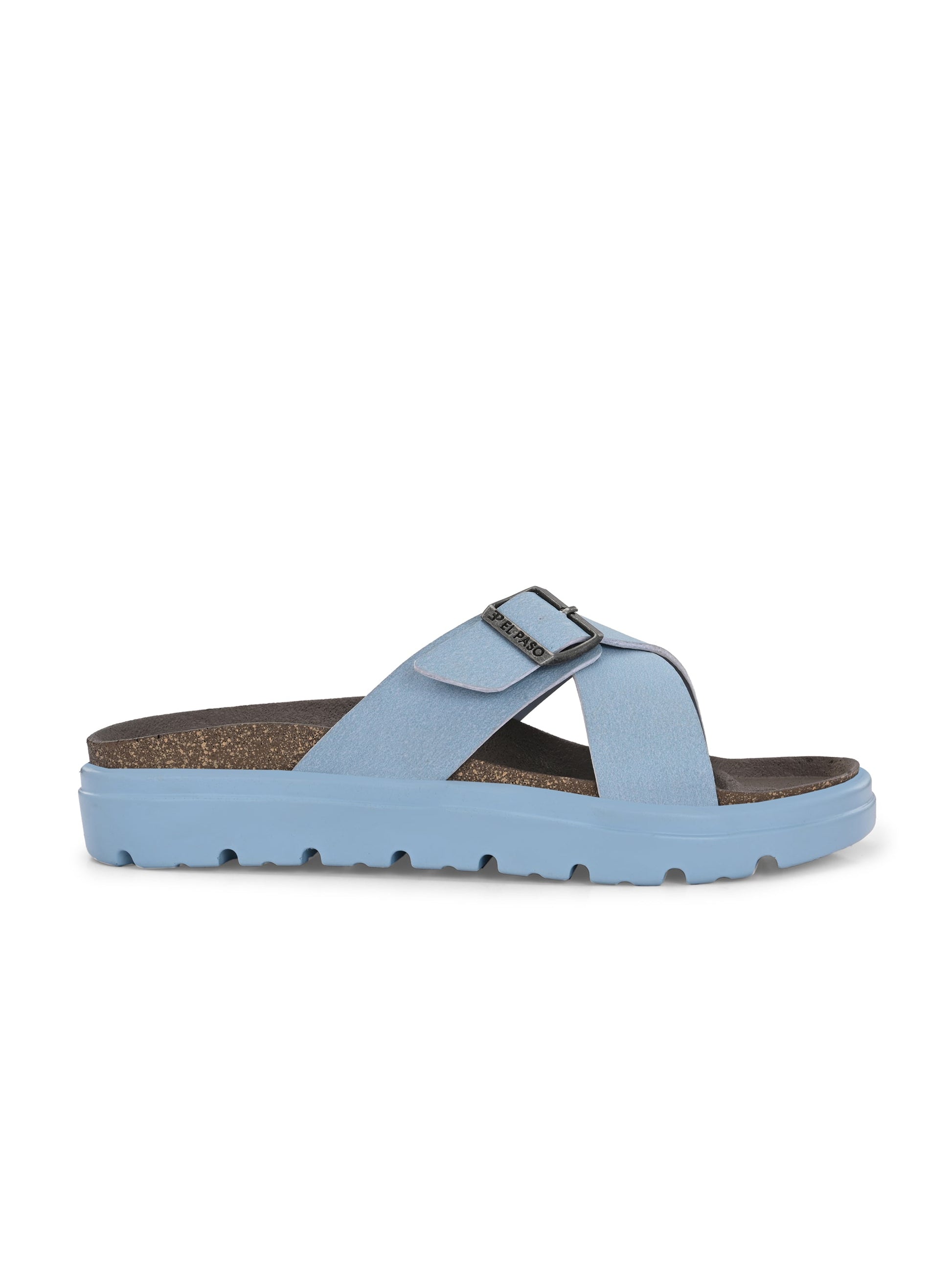 El Paso Women Open Toe Flats with Buckles-10