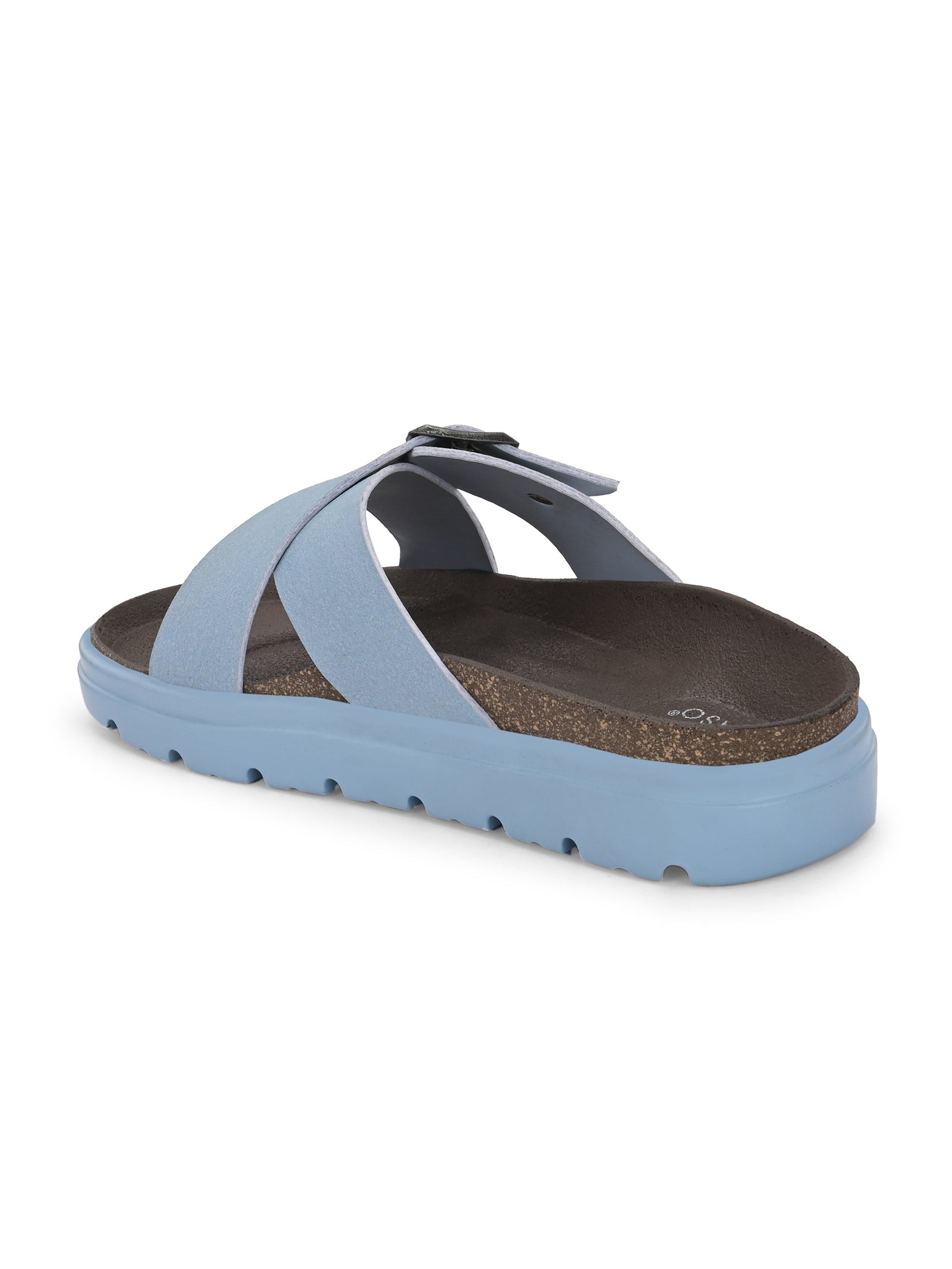 El Paso Women Open Toe Flats with Buckles-11
