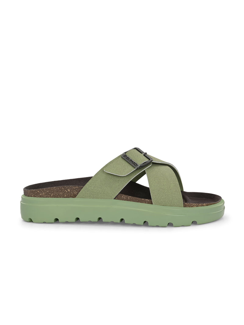 El Paso Women Open Toe Flats with Buckles-18