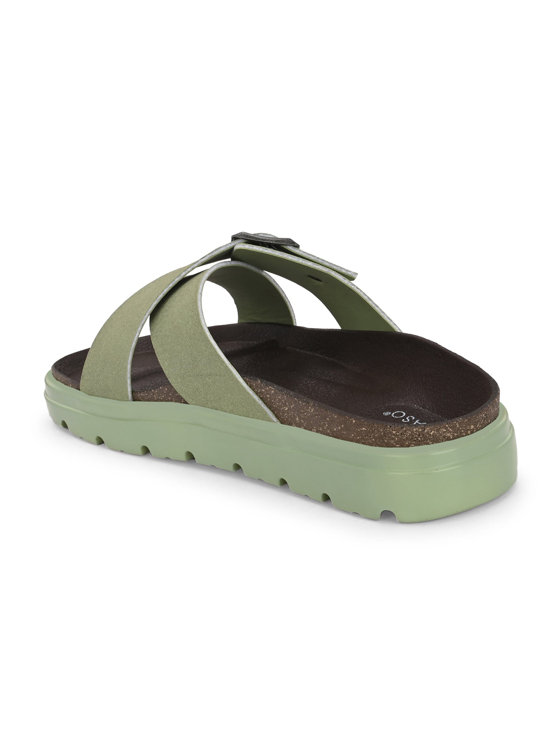 El Paso Women Open Toe Flats with Buckles-19