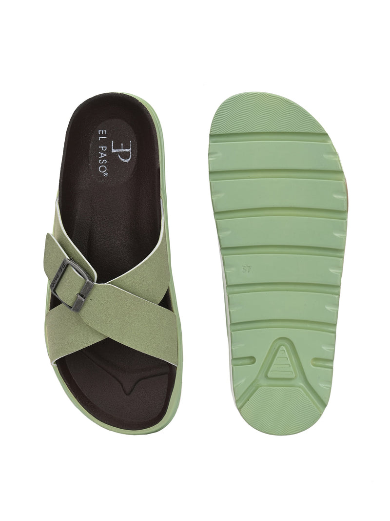 El Paso Women Open Toe Flats with Buckles-21