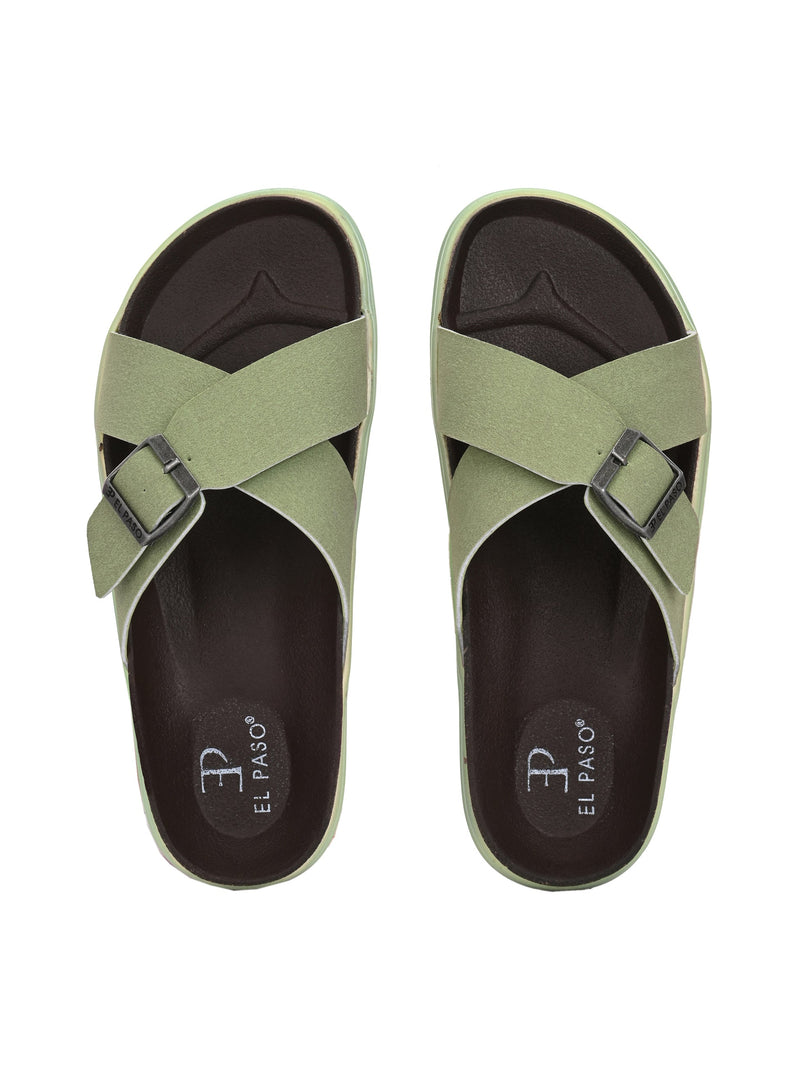 El Paso Women Open Toe Flats with Buckles-23