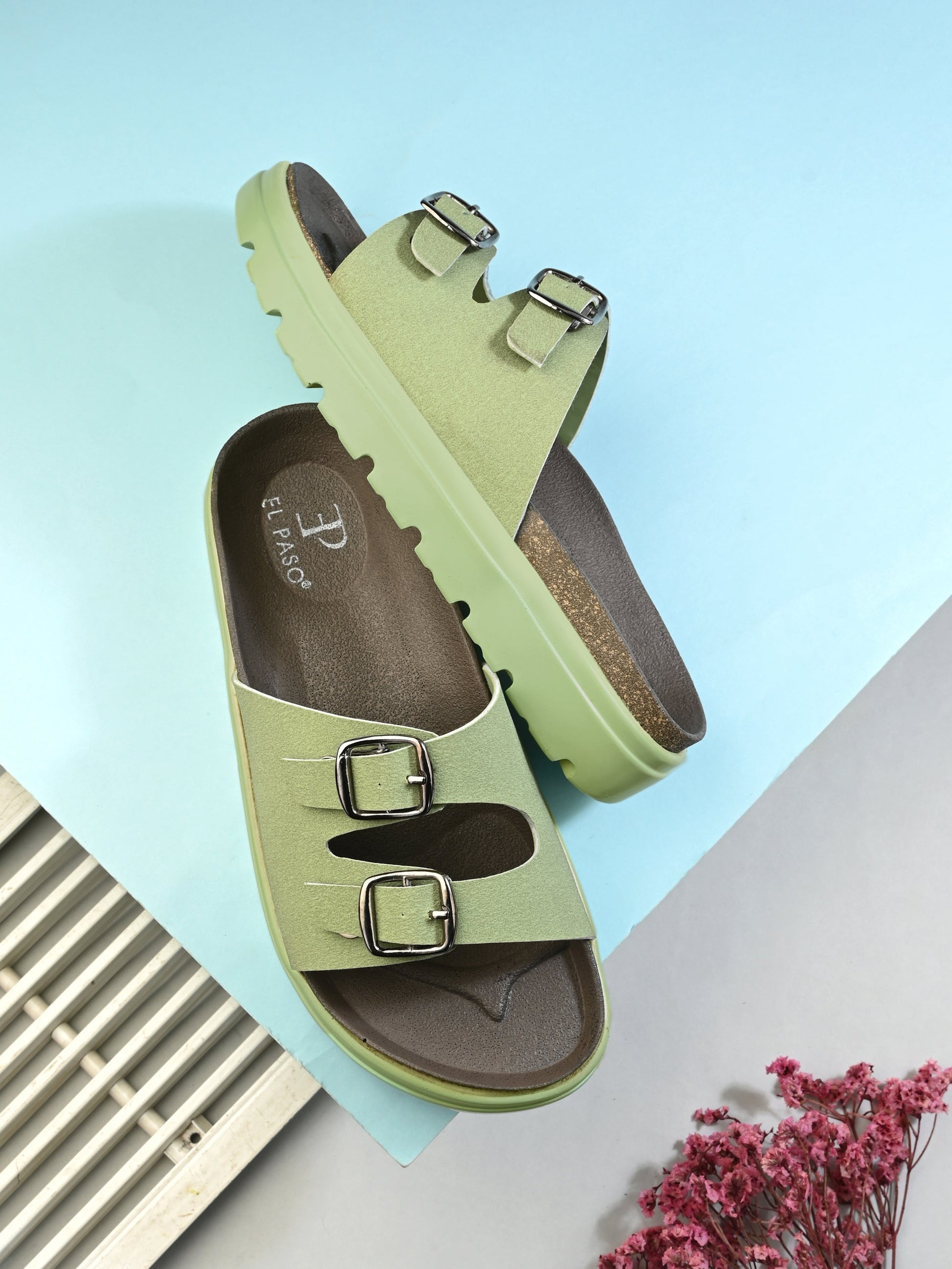 El Paso Women Open Toe Comfort Heel Sandals-10