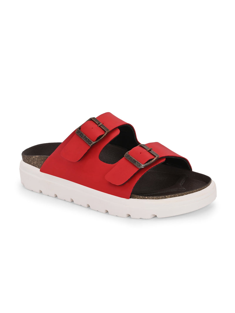 El Paso Women Open Toe Slip-On Flats-17
