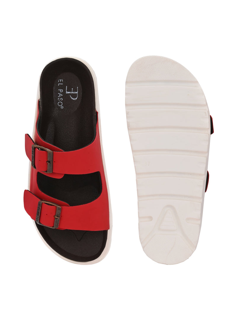 El Paso Women Open Toe Slip-On Flats-22
