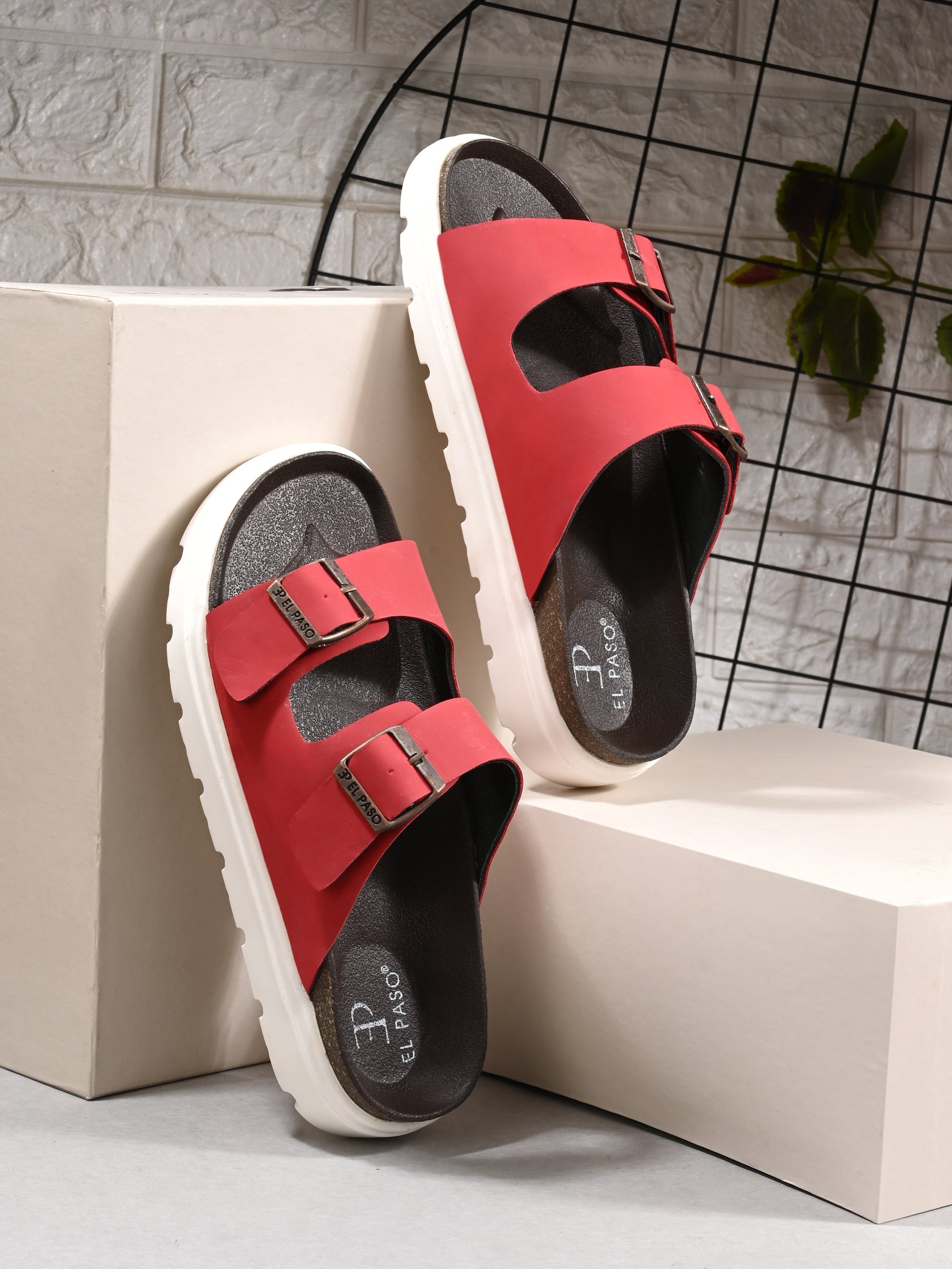 El Paso Women Open Toe Slip-On Flats-24