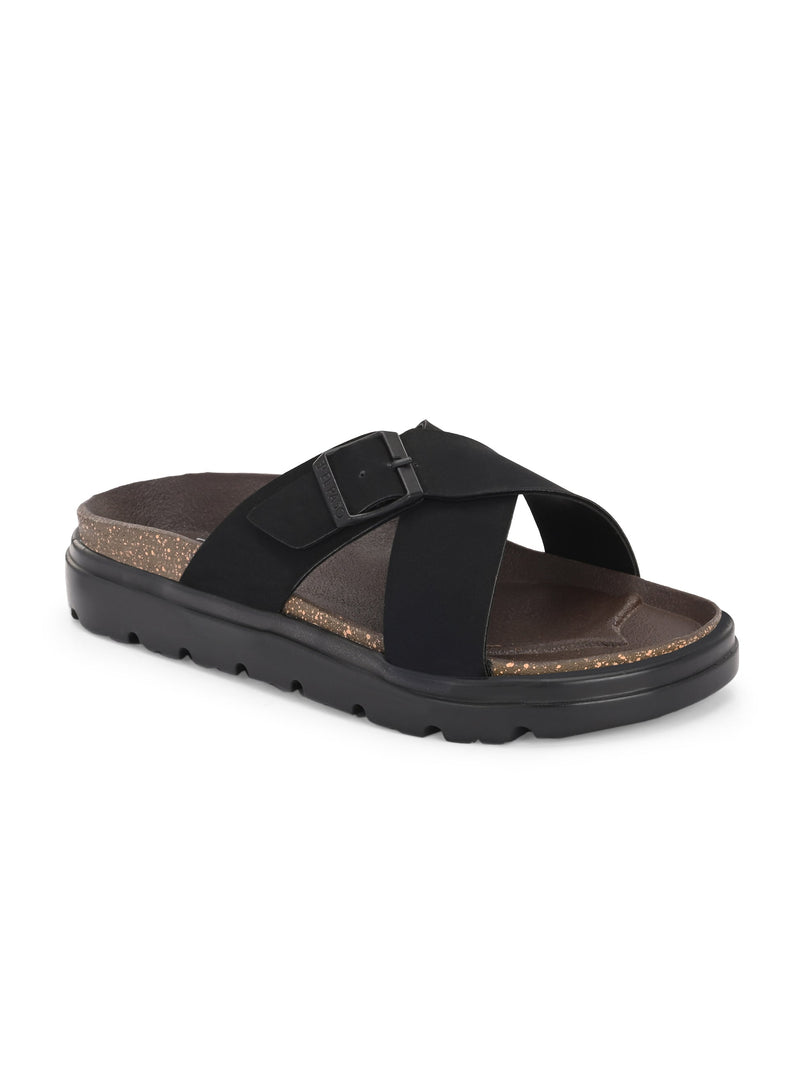 El Paso Women Open Toe Flats with Buckles-1